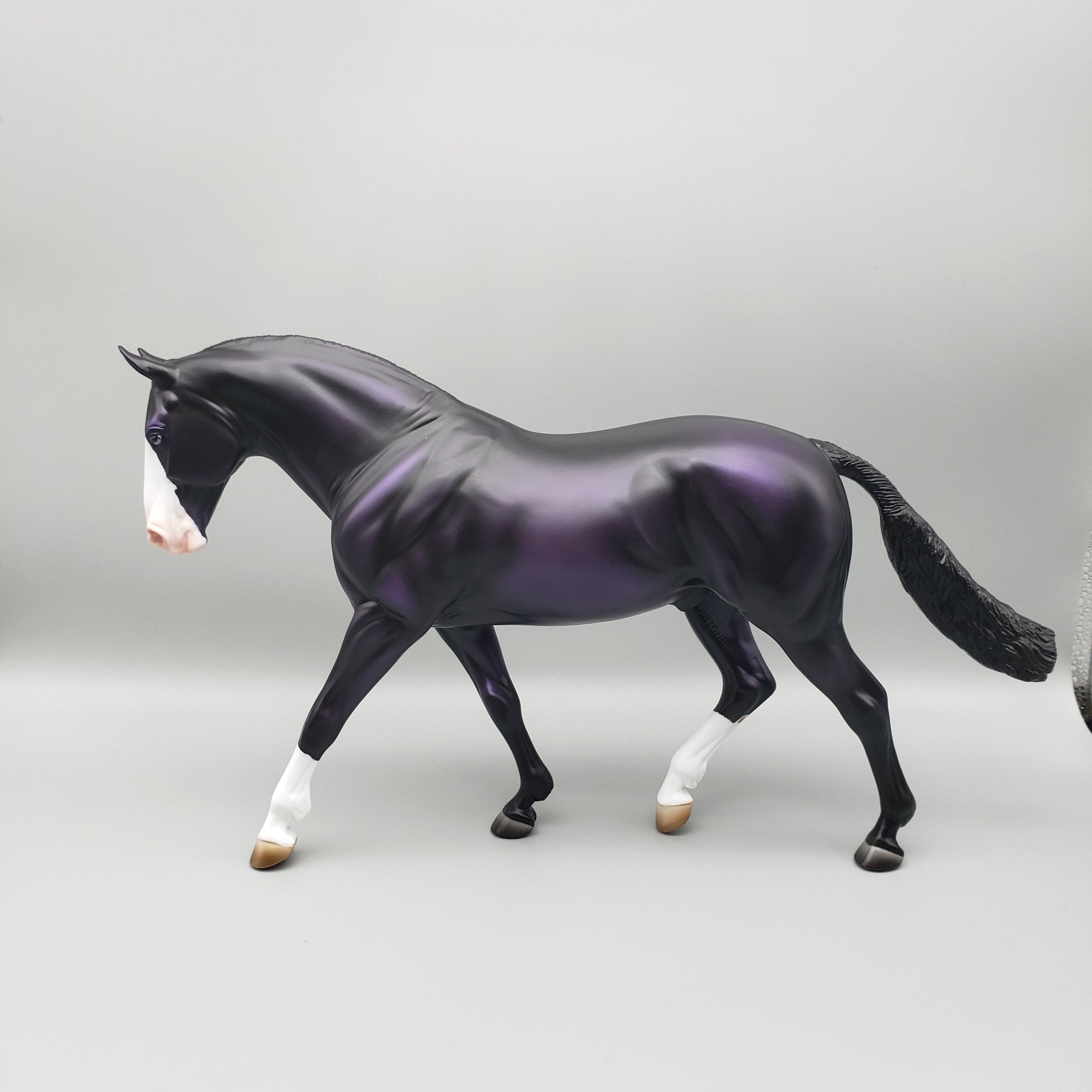 Midnight Shade OOAK Black Shaded Purple Deco Irish Draft By Ashley Palmer EQ23