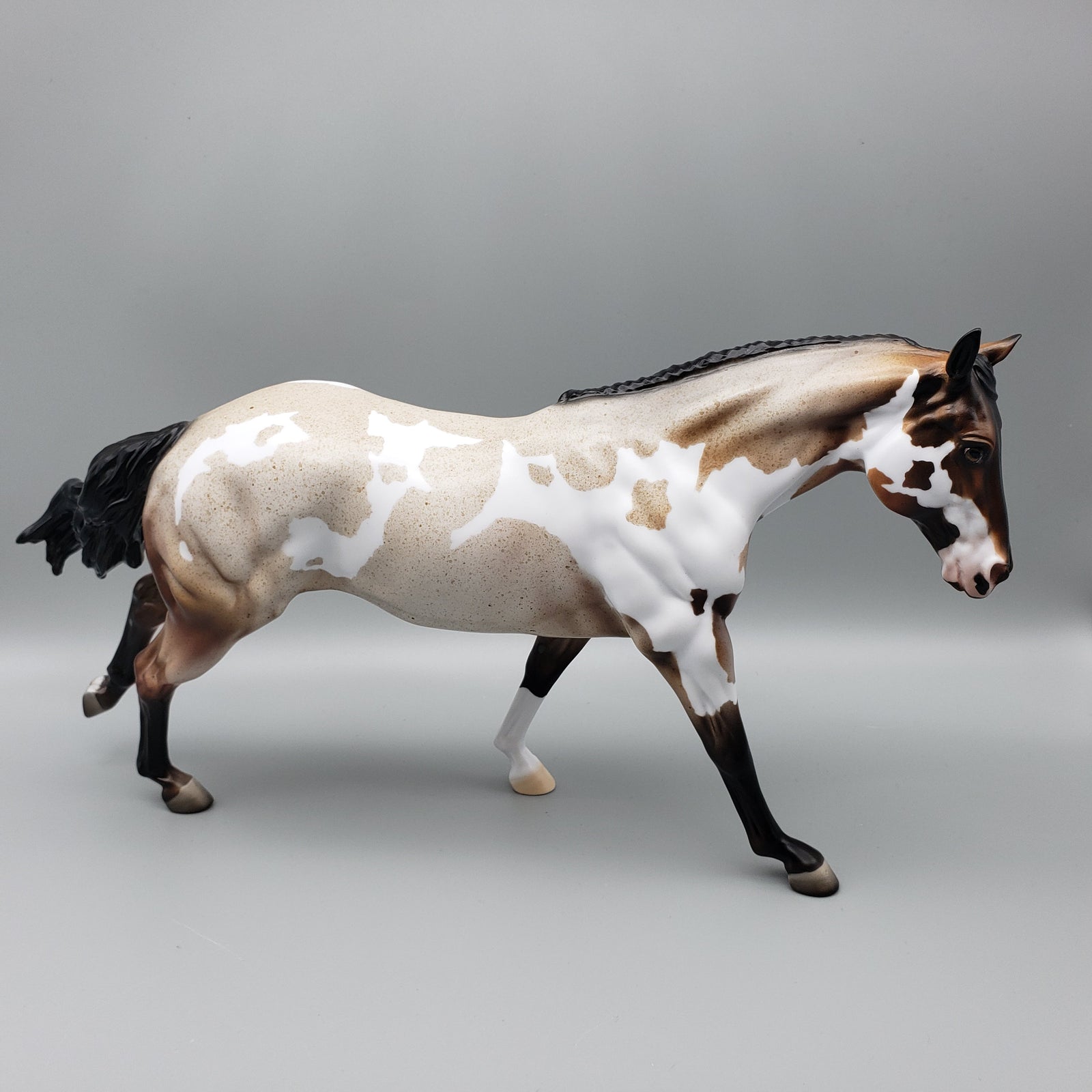 Kairos OOAK Bay Roan Overo Remington By Dawn Quick EQ23