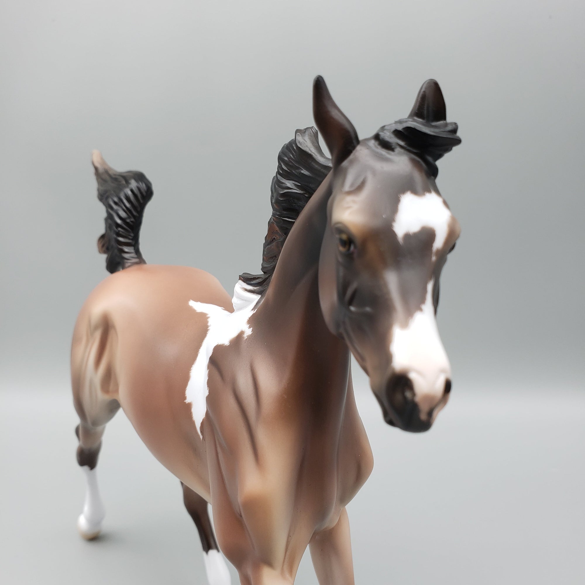 Horsin&#39; Around  OOAK Bay Tobiano Yearling By Jess Hamill EQ23