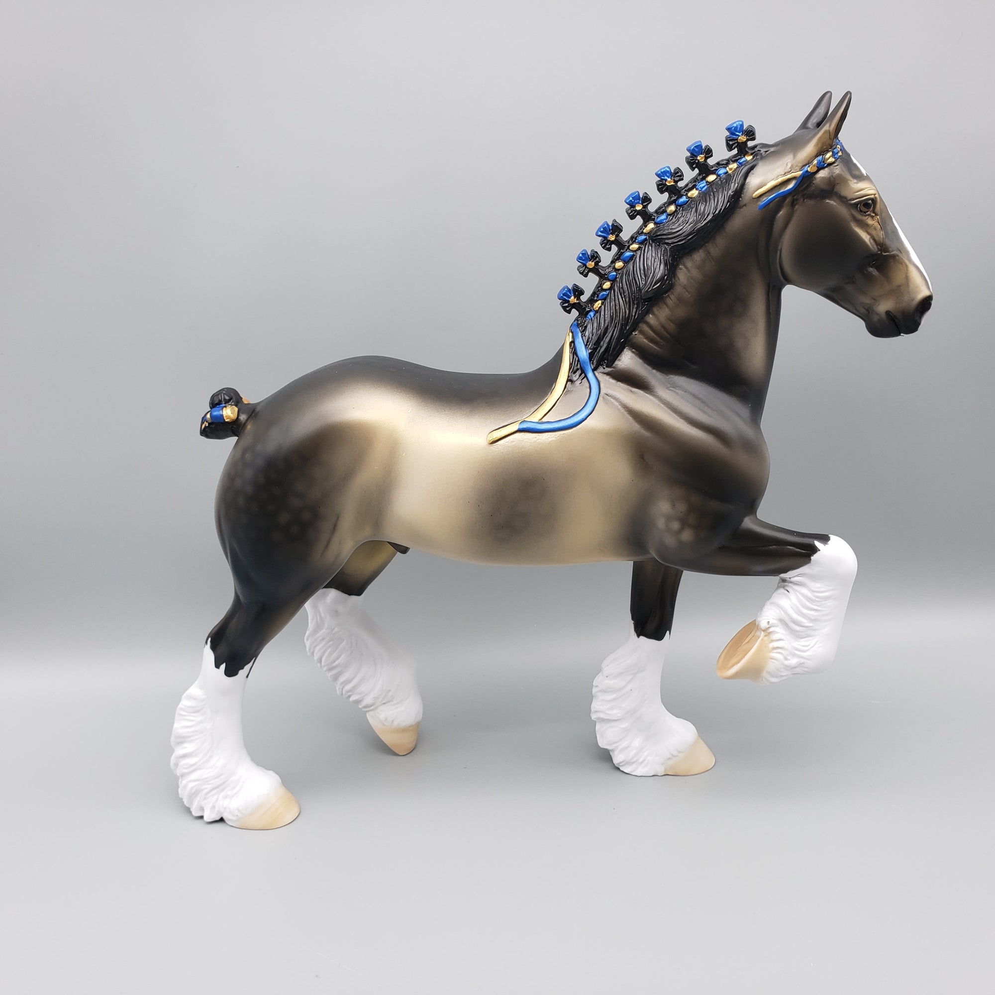 Onawa OOAK Dapple Sooty Buckskin Trotting Drafter By Dawn Quick EQ23