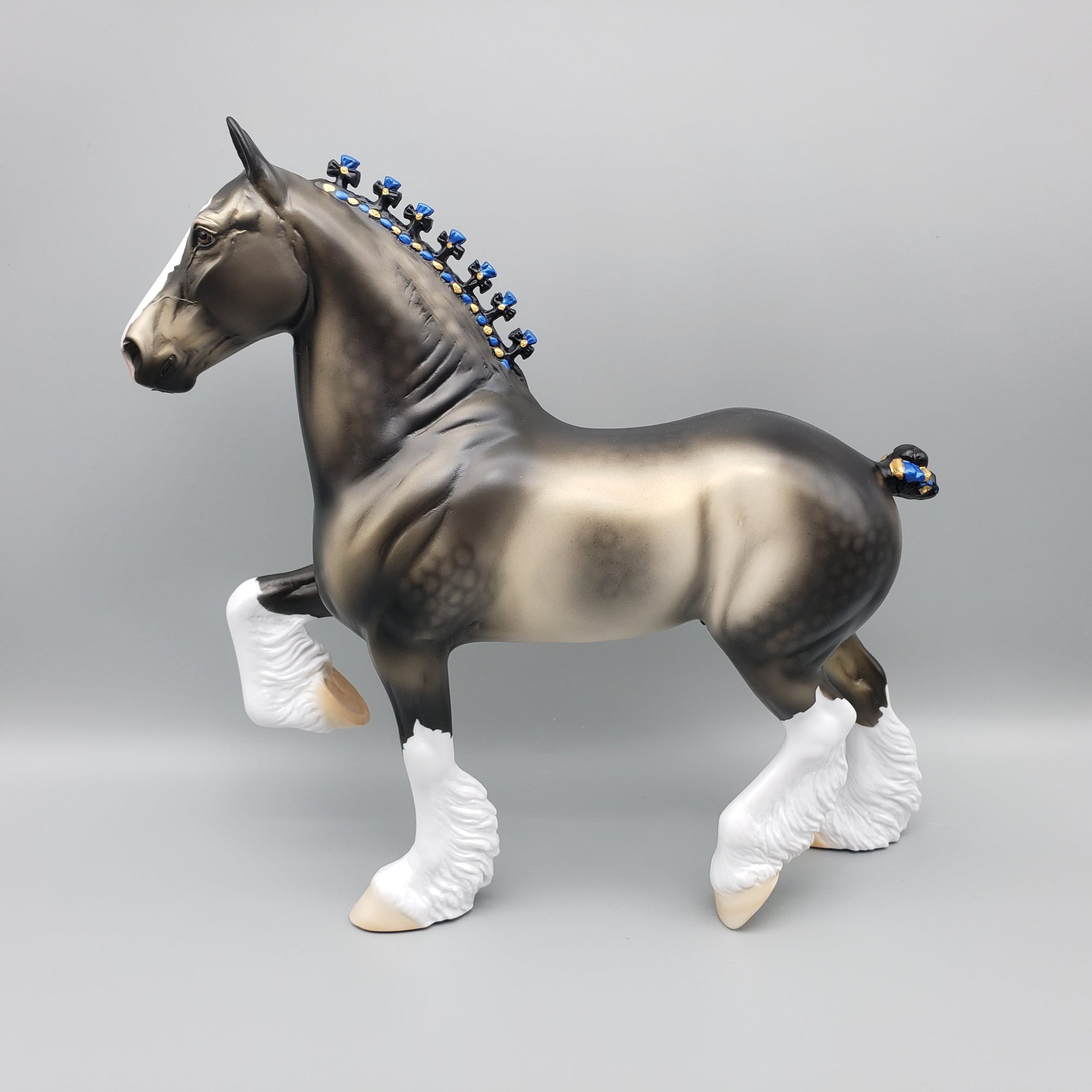 Onawa OOAK Dapple Sooty Buckskin Trotting Drafter By Dawn Quick EQ23