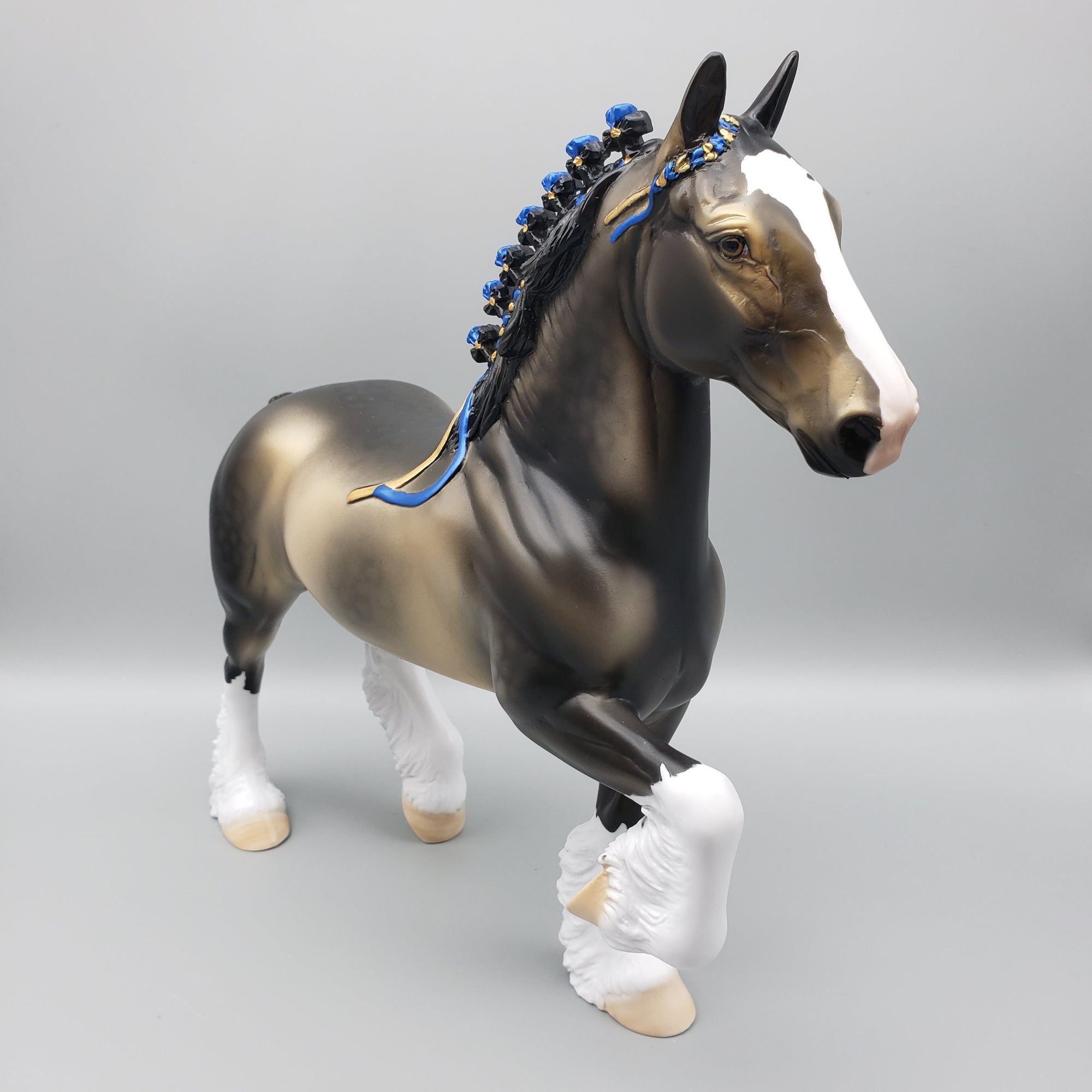 Onawa OOAK Dapple Sooty Buckskin Trotting Drafter By Dawn Quick EQ23