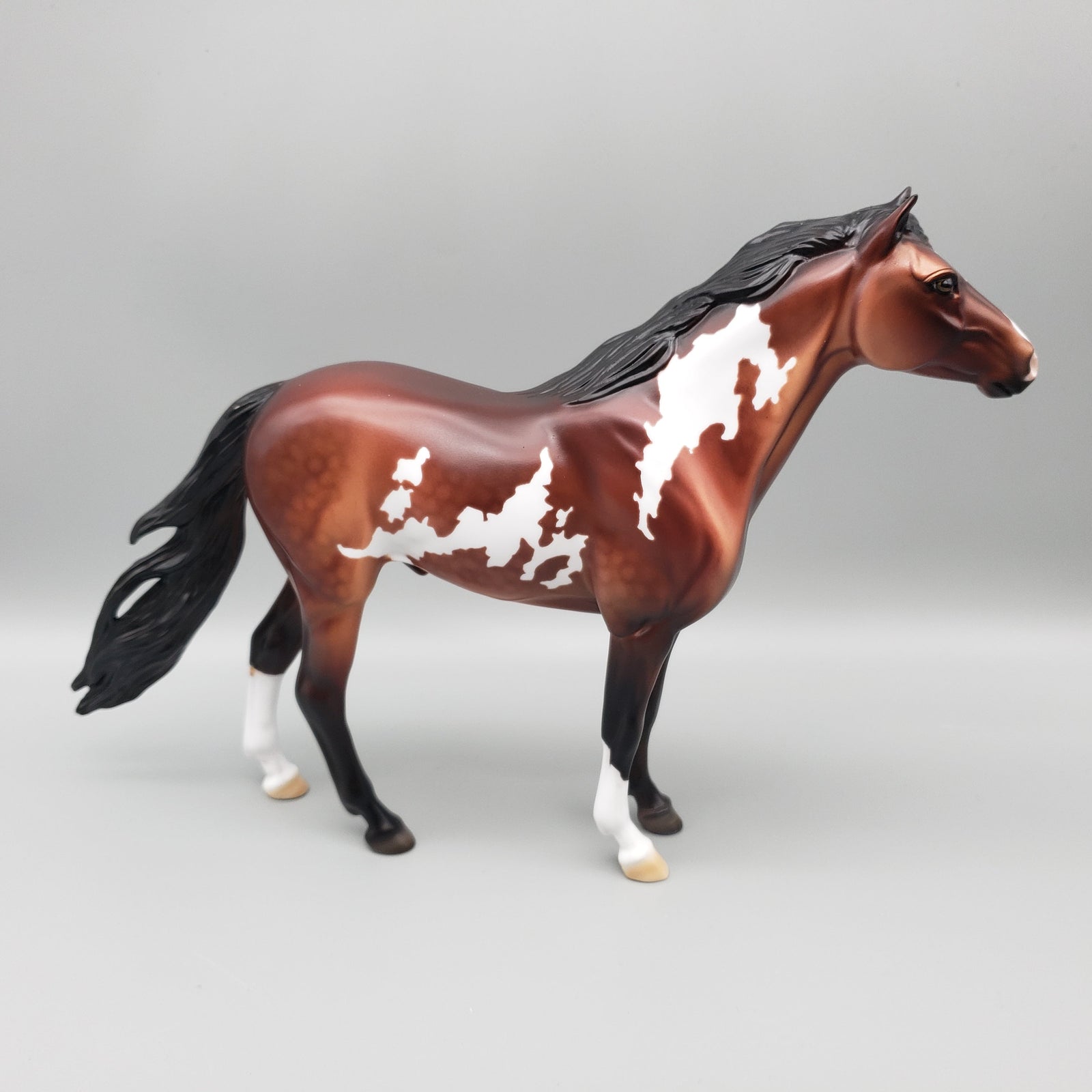 Chisholm Trail OOAK Dappled Bay Overo Mustang By Dawn Quick EQ23