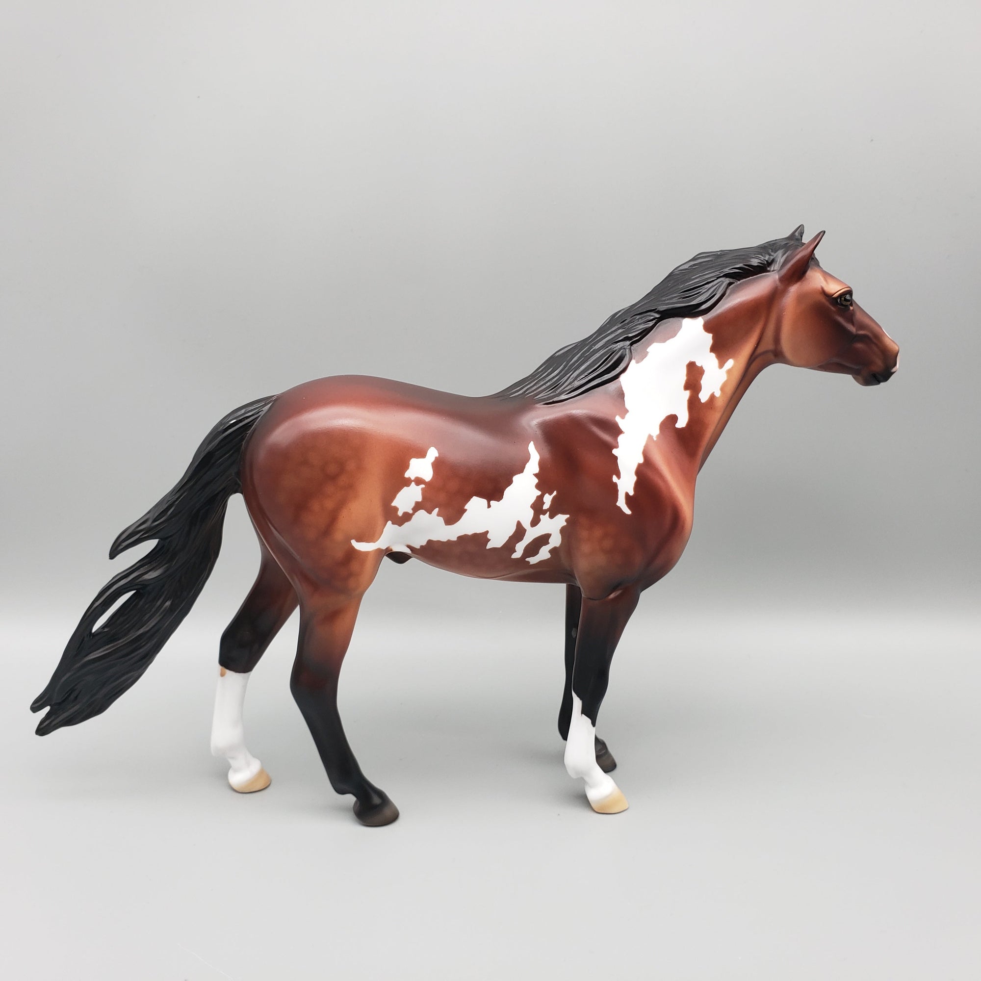Chisholm Trail OOAK Dappled Bay Overo Mustang By Dawn Quick EQ23