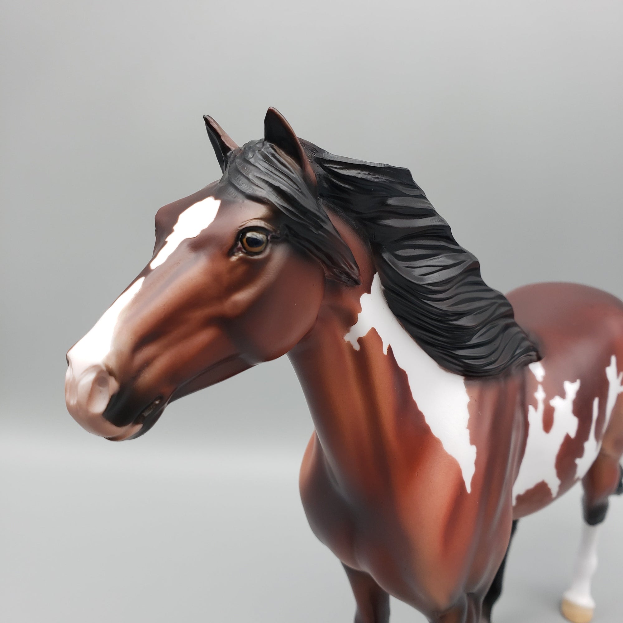 Chisholm Trail OOAK Dappled Bay Overo Mustang By Dawn Quick EQ23