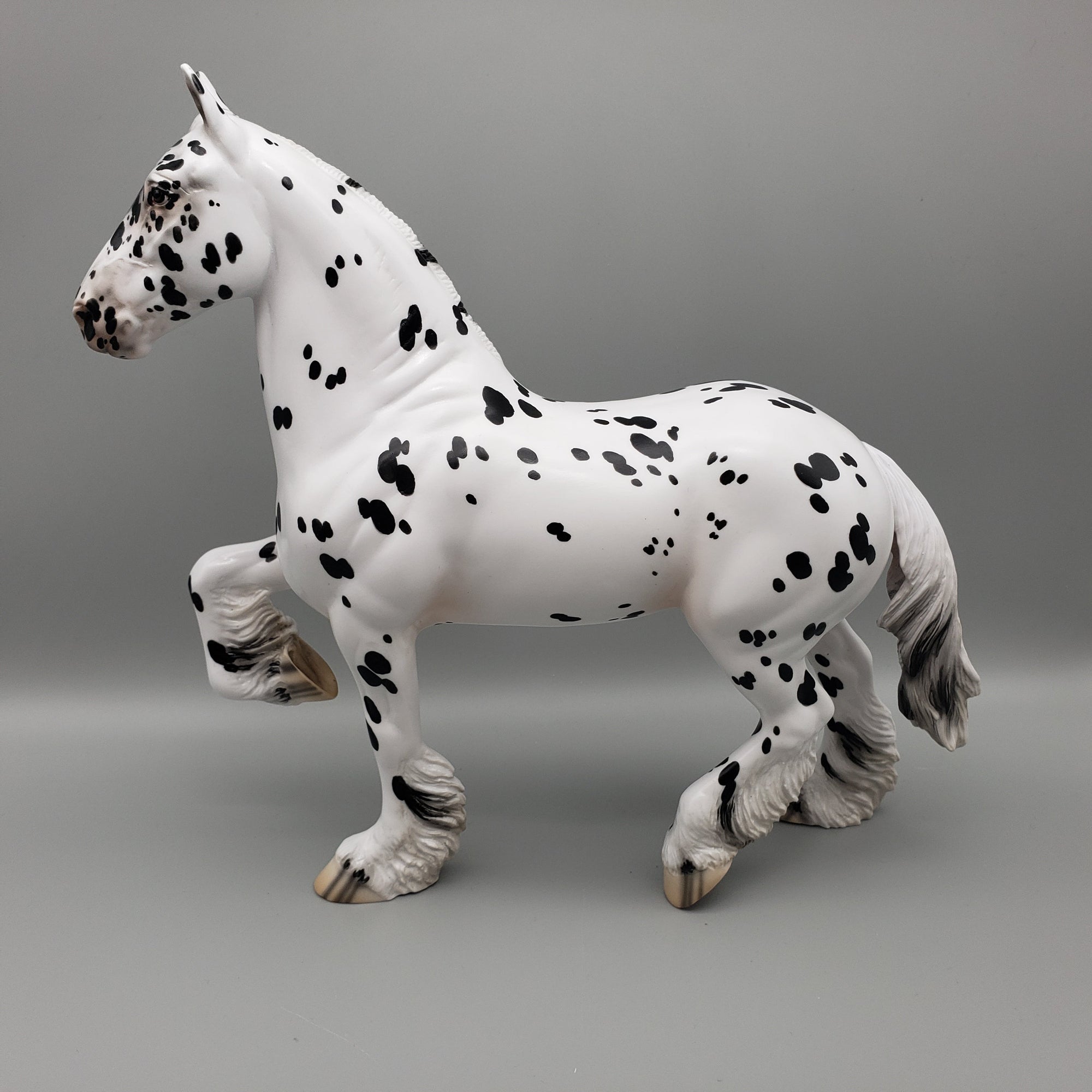 Kaiba OOAK Leopard Appaloosa Trotting Drafter By Jess Hamill EQ23