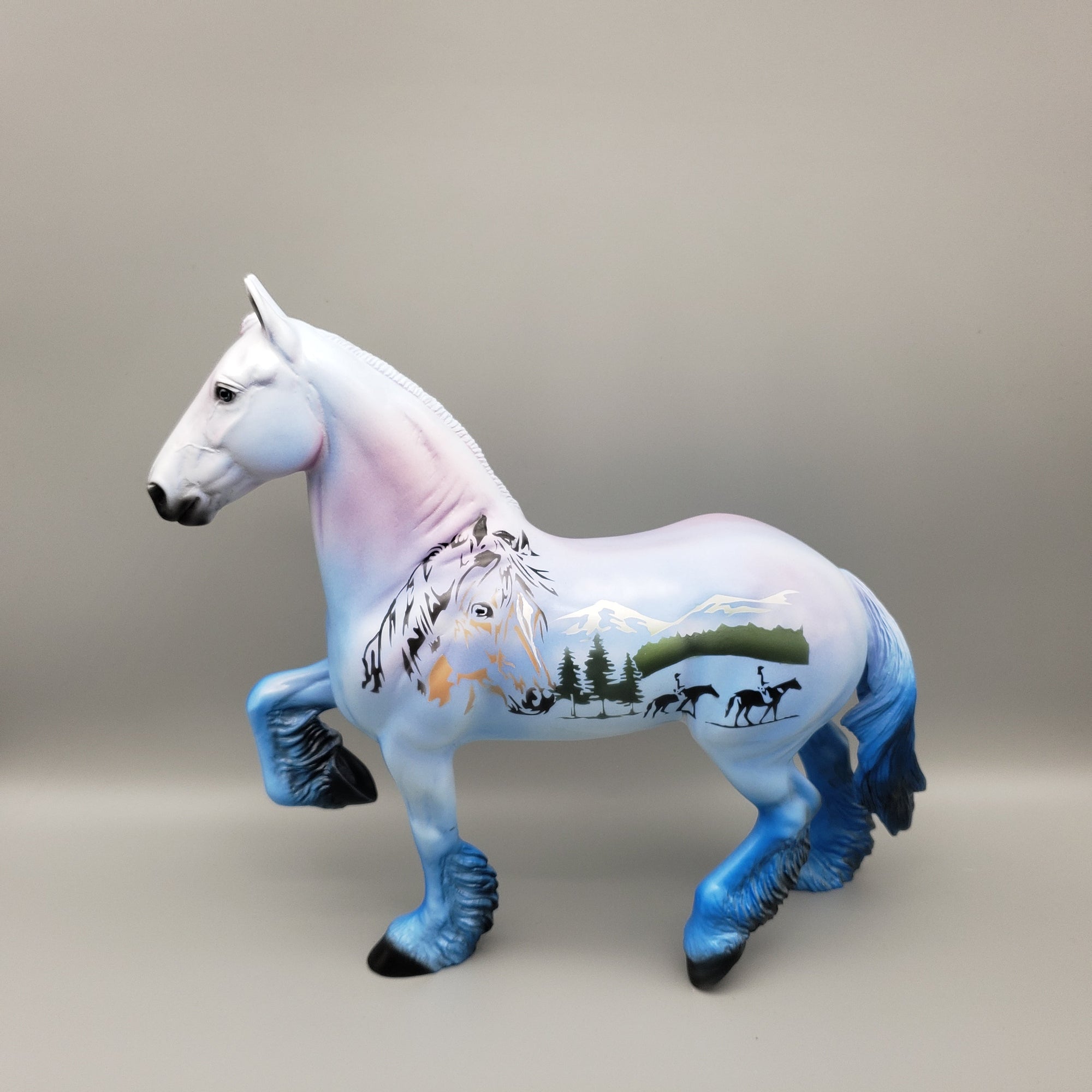 Trail Ride OOAK Decorator Trotting Drafter By Dawn Quick EQ23