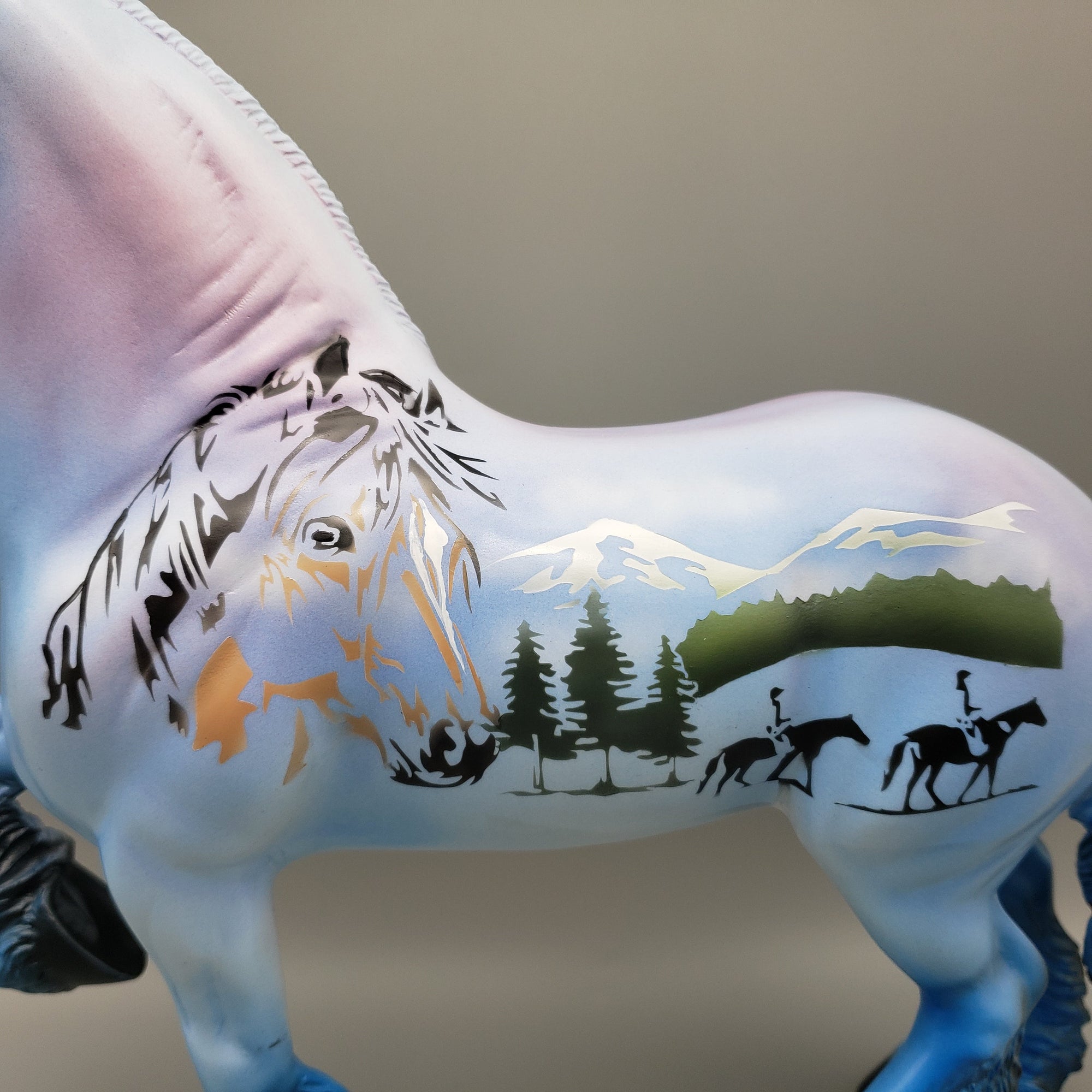 Trail Ride OOAK Decorator Trotting Drafter By Dawn Quick EQ23