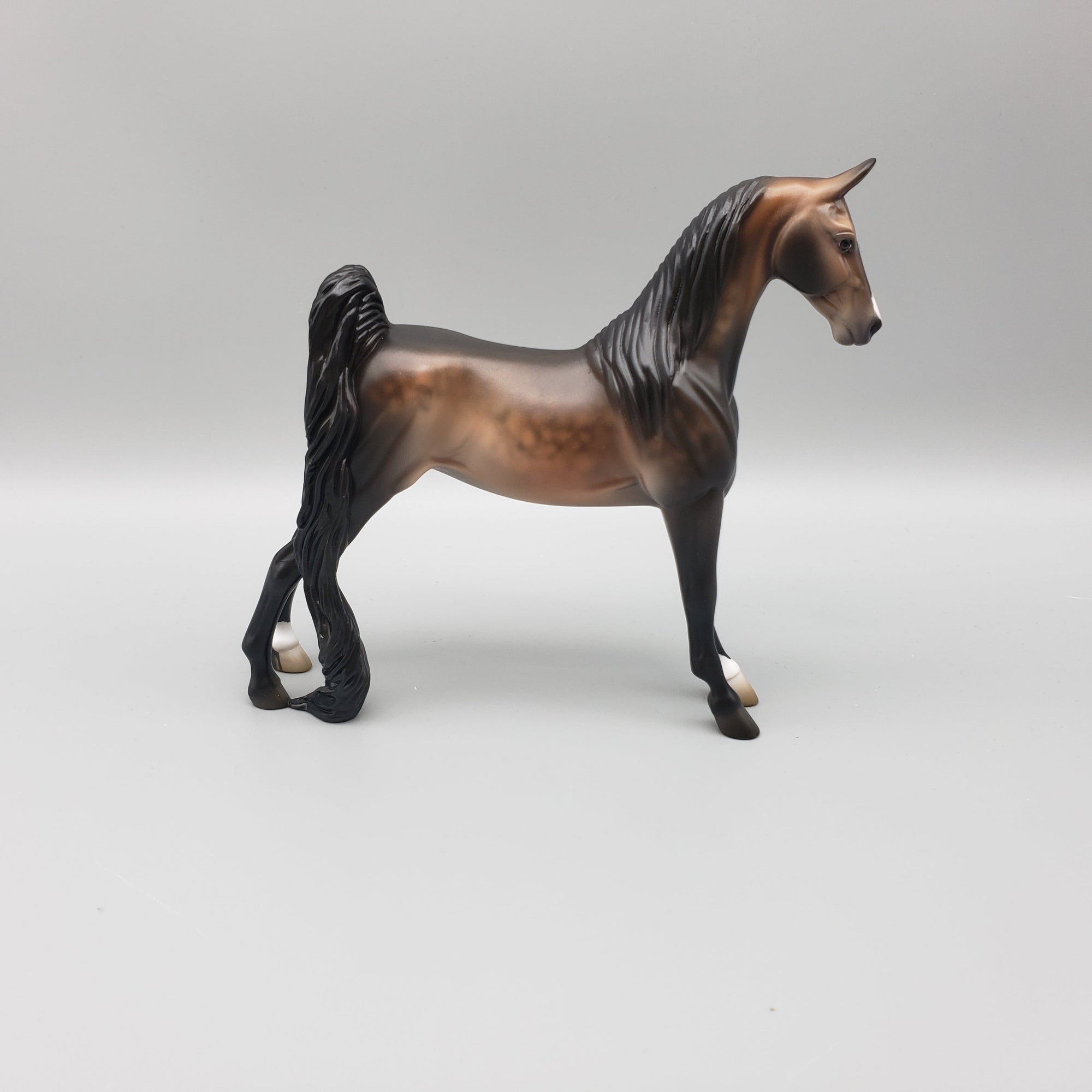 Goldmask OOAK Dappled Sooty Buckskin Saddlebred Pebble By Jess Hamill