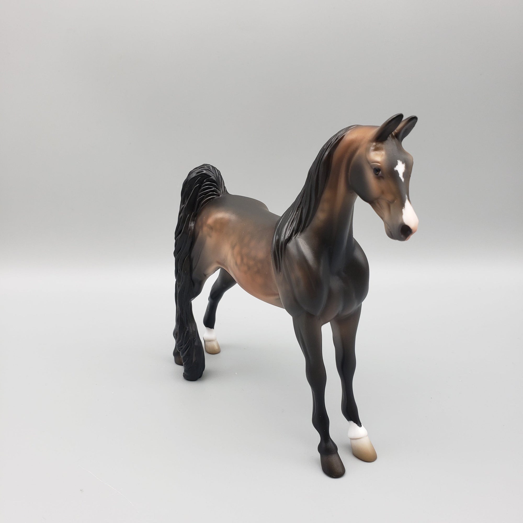 Goldmask OOAK Dappled Sooty Buckskin Saddlebred Pebble By Jess Hamill