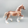 Albeit OOAK Flaxen Chestnut Trotting Drafter By Dawn Quick EQ23