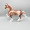 Albeit OOAK Flaxen Chestnut Trotting Drafter By Dawn Quick EQ23