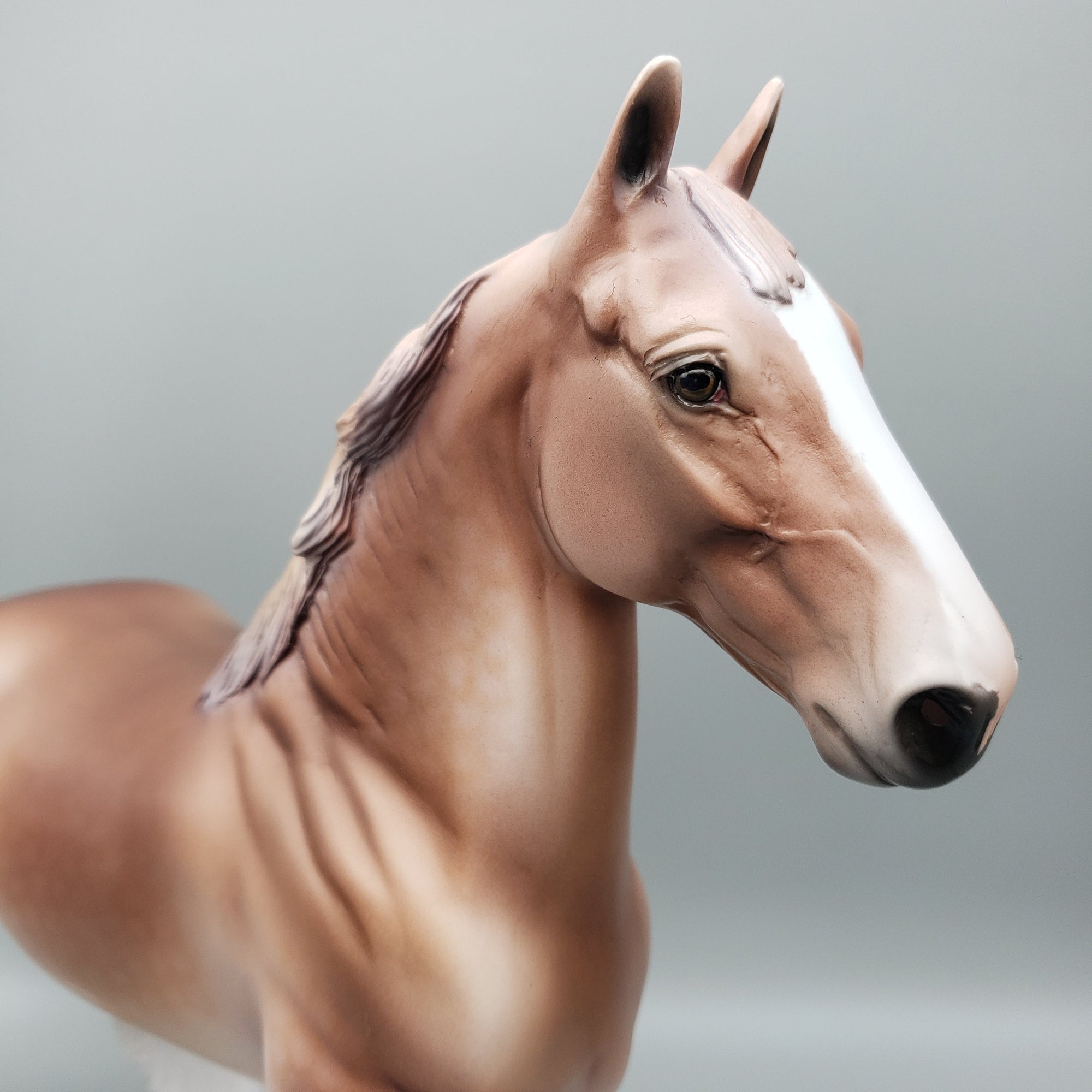 Albeit OOAK Flaxen Chestnut Trotting Drafter By Dawn Quick EQ23