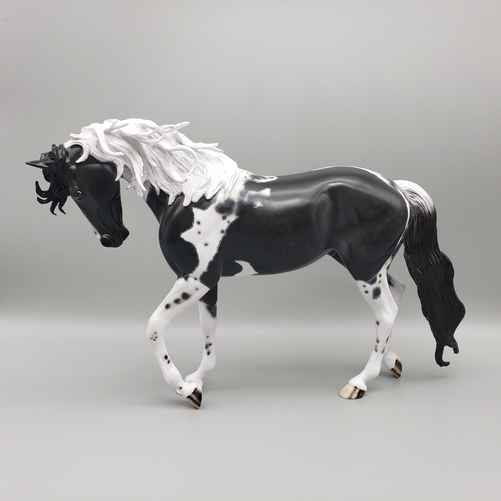 Kentucky Wild OOAK Black Pinto Thoroughbred By Dawn Quick Best Offer EQ23