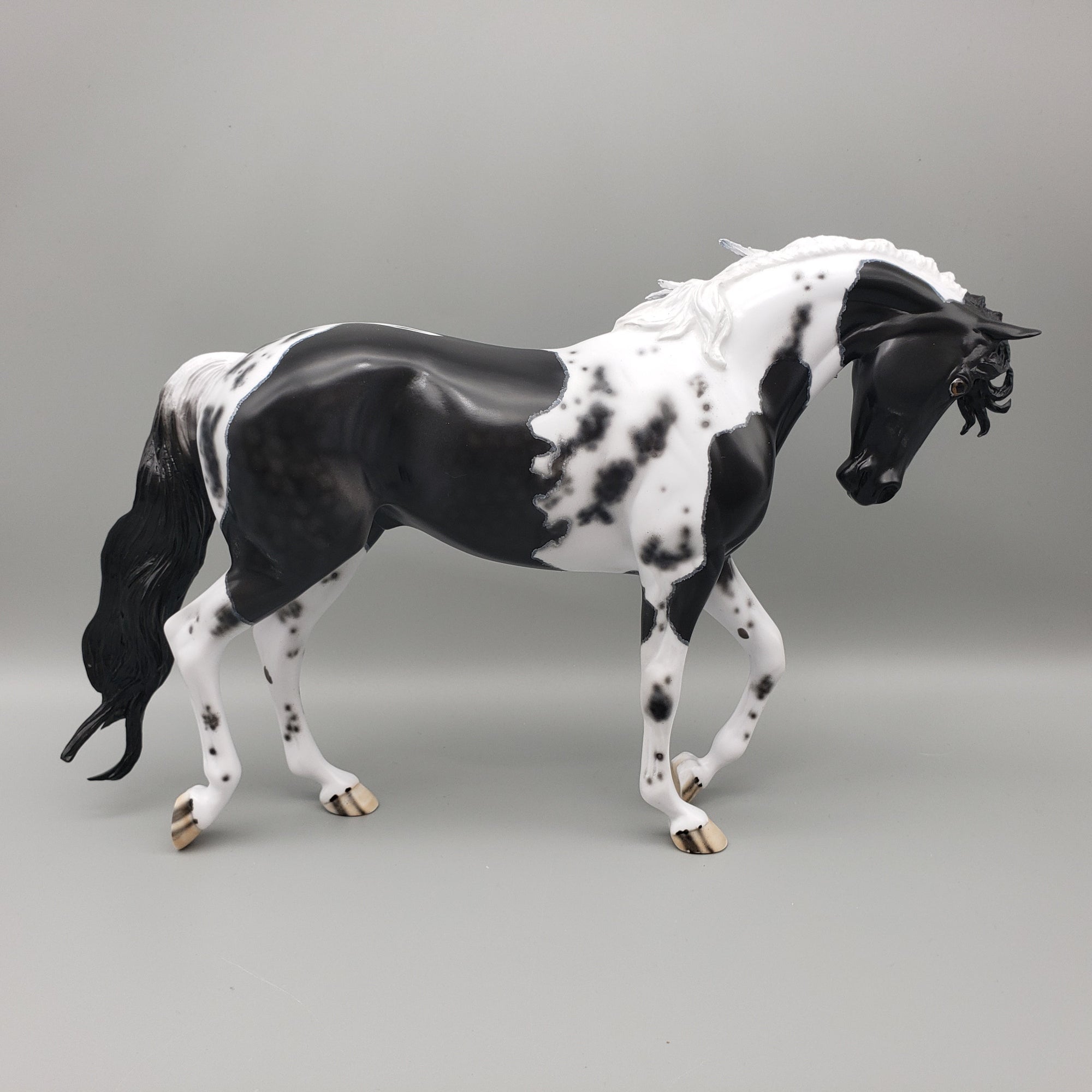 Kentucky Wild OOAK Black Pinto Thoroughbred By Dawn Quick Best Offer EQ23