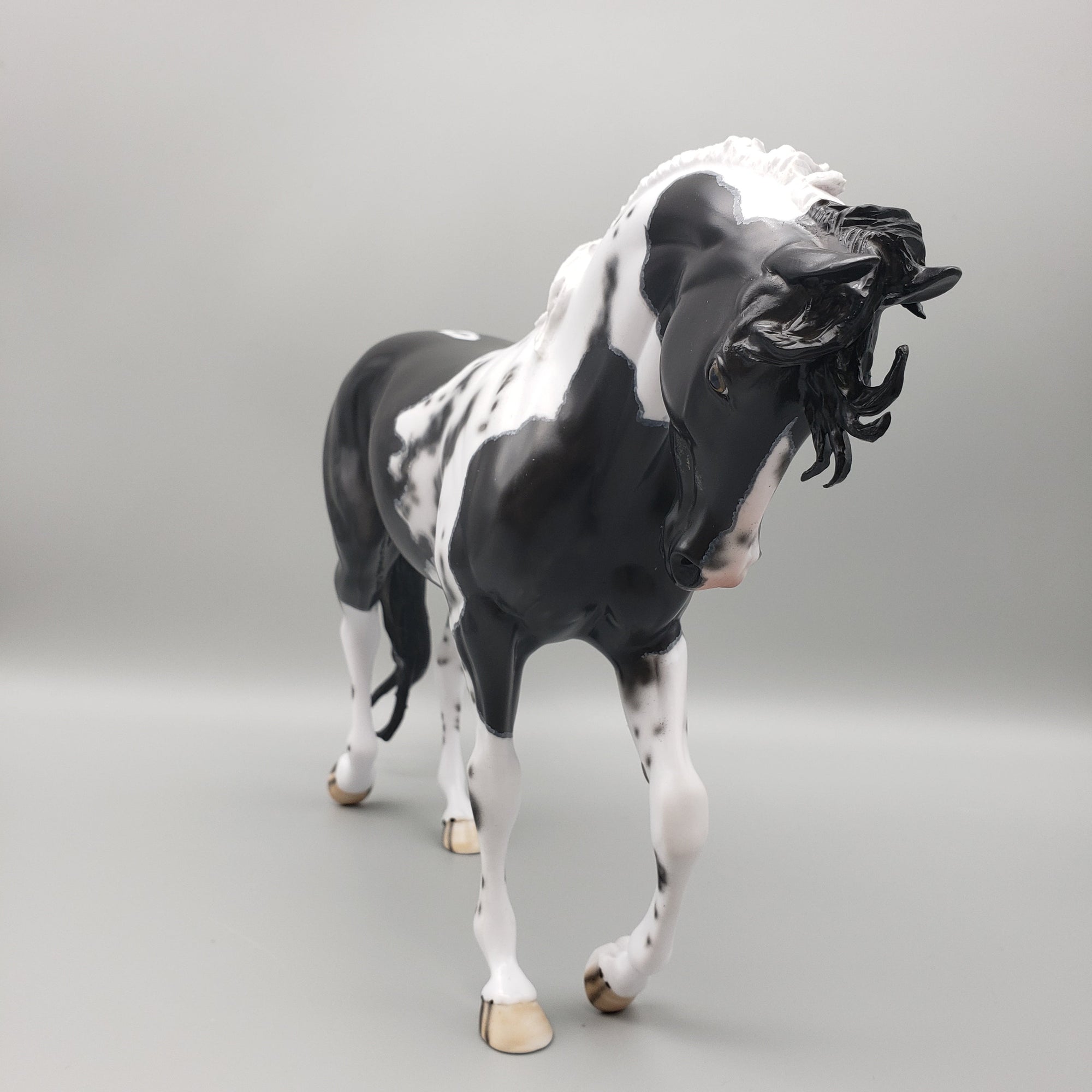 Kentucky Wild OOAK Black Pinto Thoroughbred By Dawn Quick Best Offer EQ23