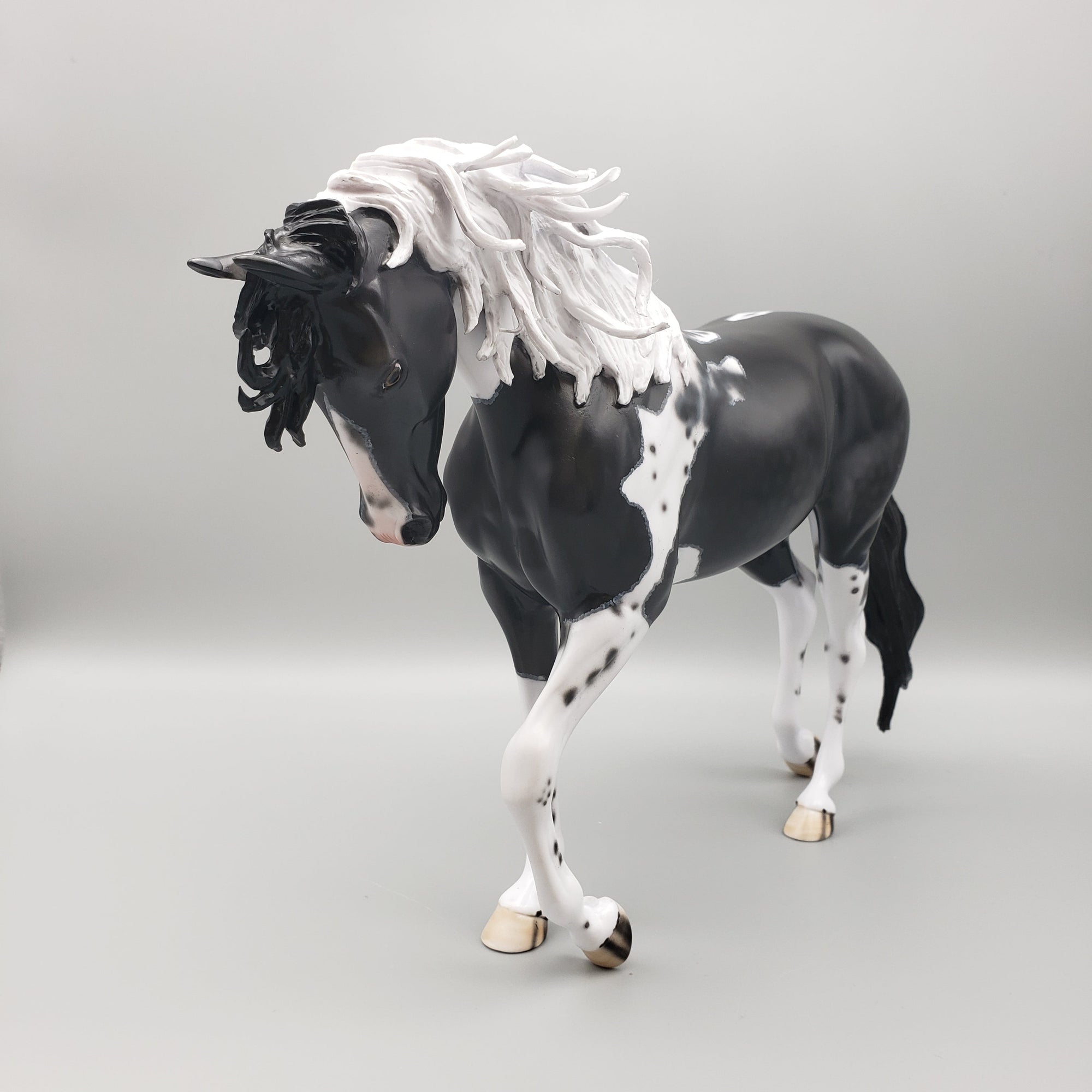 Kentucky Wild OOAK Black Pinto Thoroughbred By Dawn Quick Best Offer EQ23