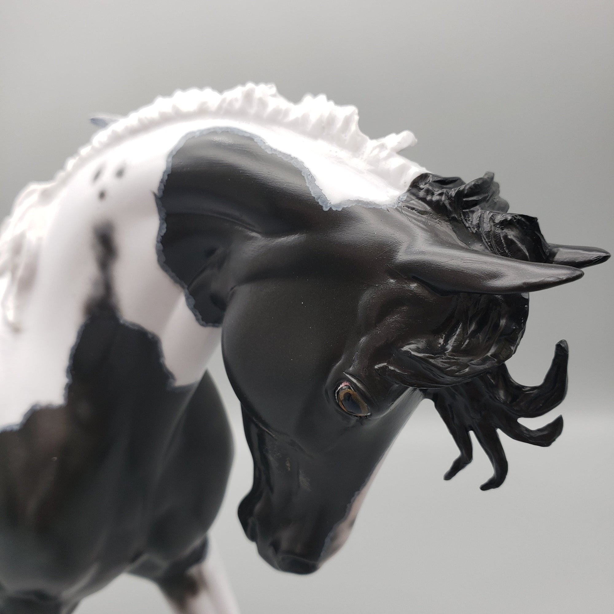 Kentucky Wild OOAK Black Pinto Thoroughbred By Dawn Quick Best Offer EQ23