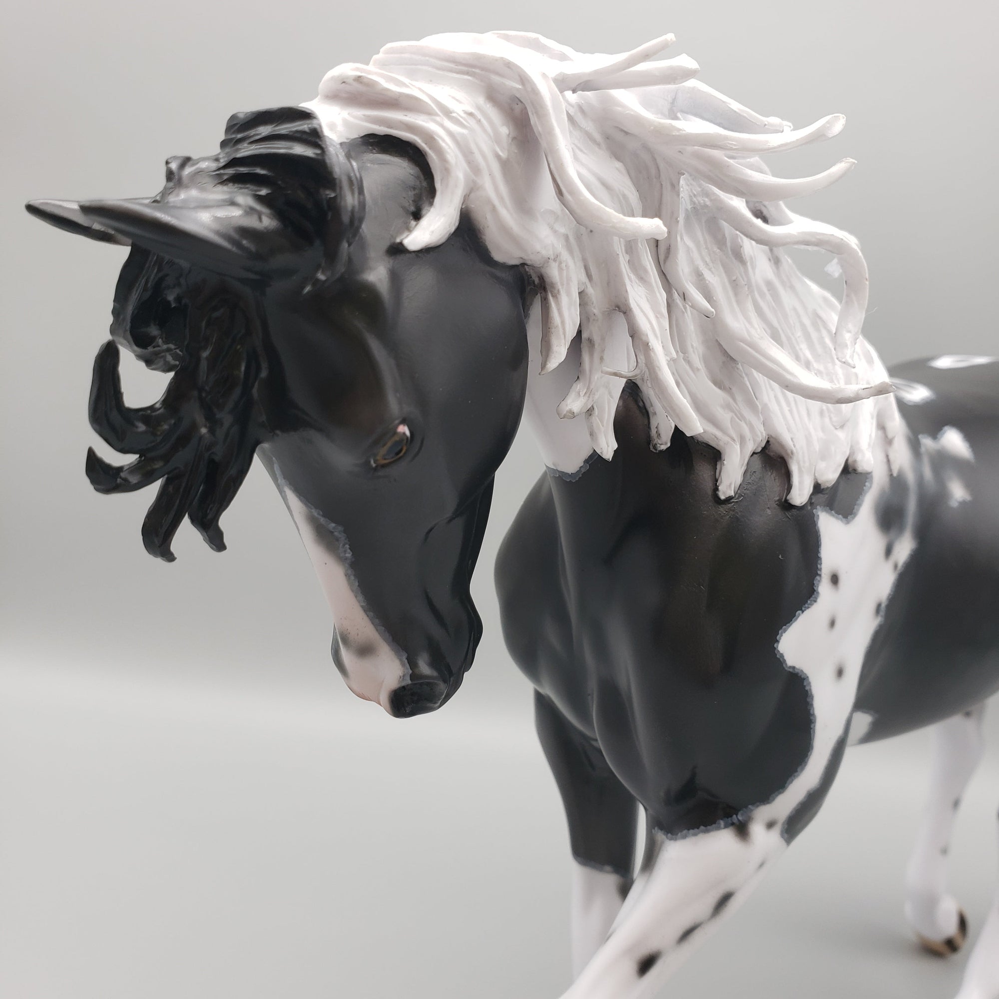 Kentucky Wild OOAK Black Pinto Thoroughbred By Dawn Quick Best Offer EQ23