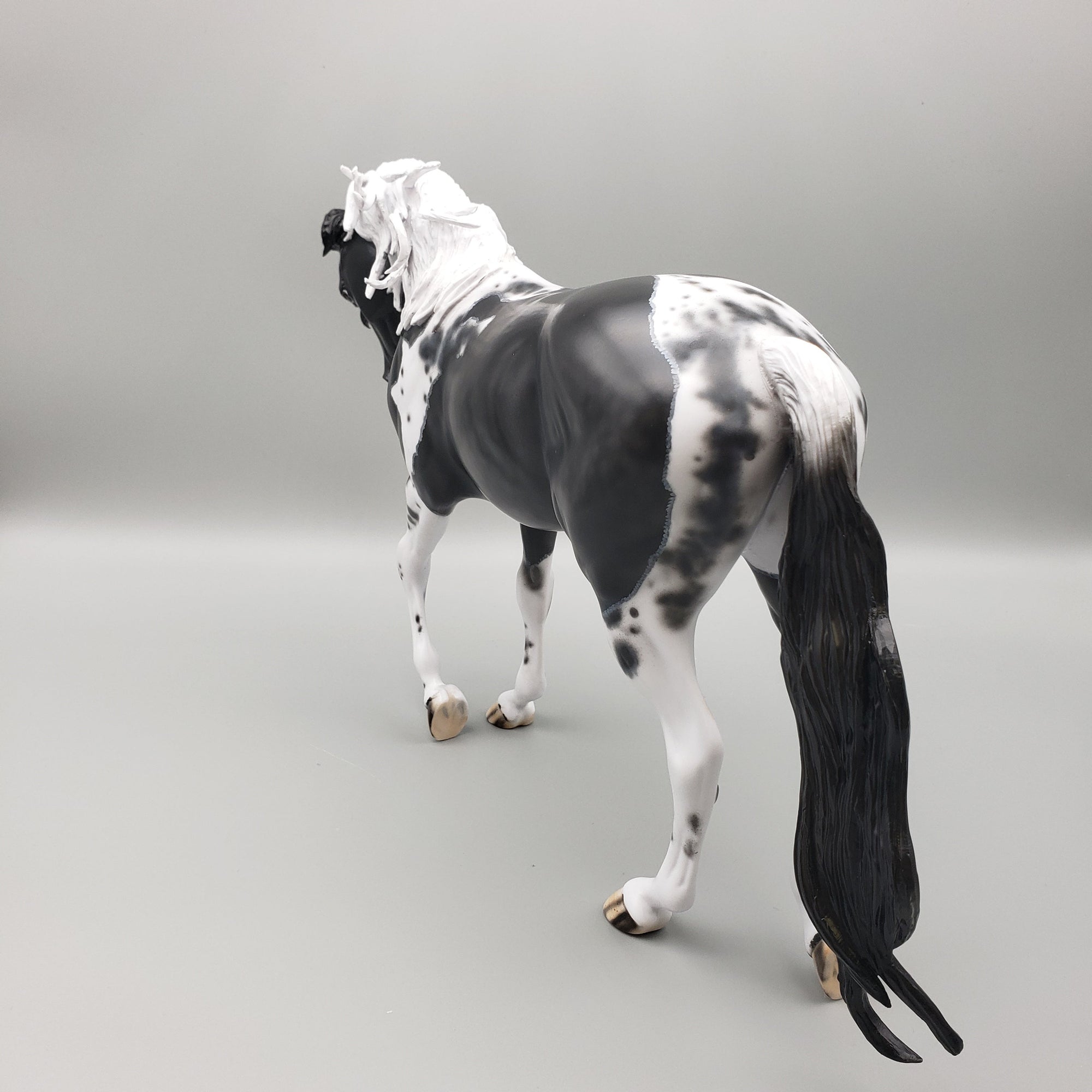 Kentucky Wild OOAK Black Pinto Thoroughbred By Dawn Quick Best Offer EQ23