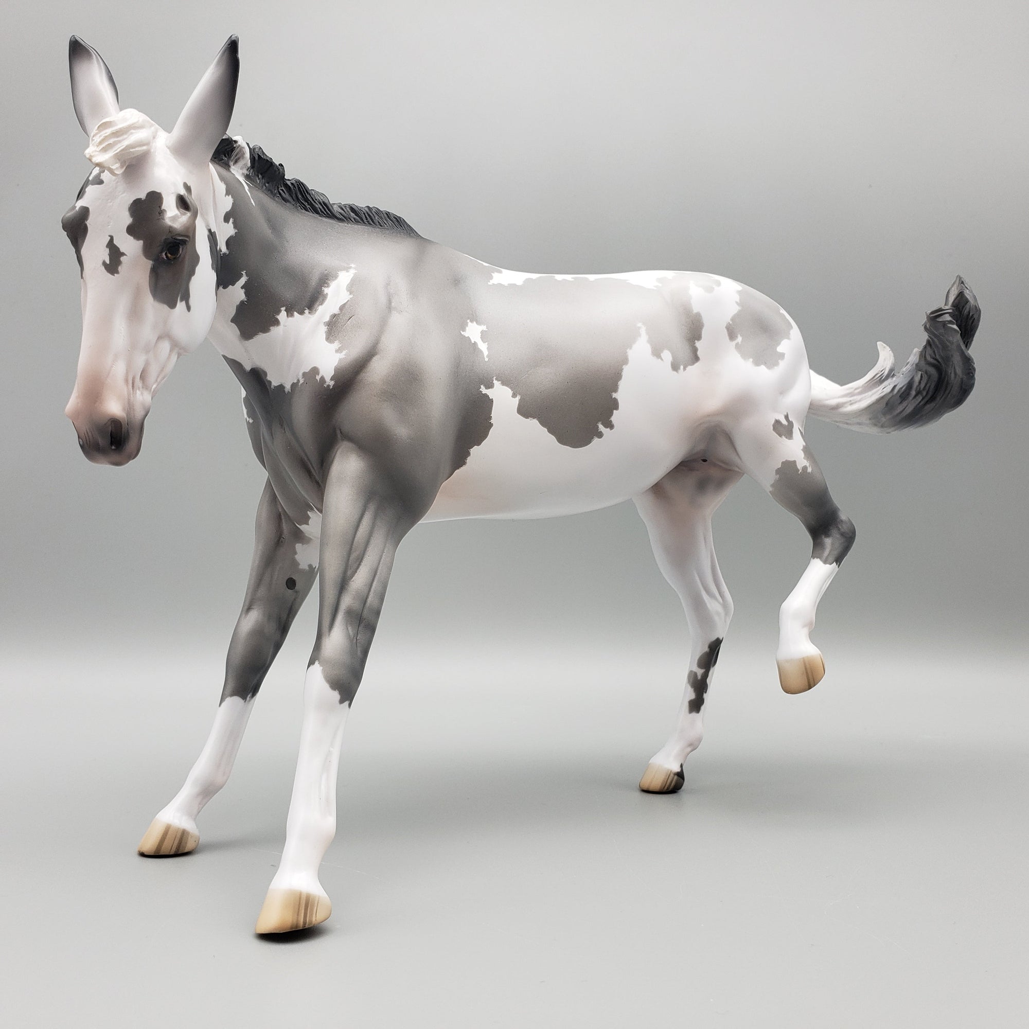 Patina OOAK Dun Pinto Drastic Custom Kicking Mule Painted By Jess Hamill Equilocity Best Offers 7/15/23 EQ23