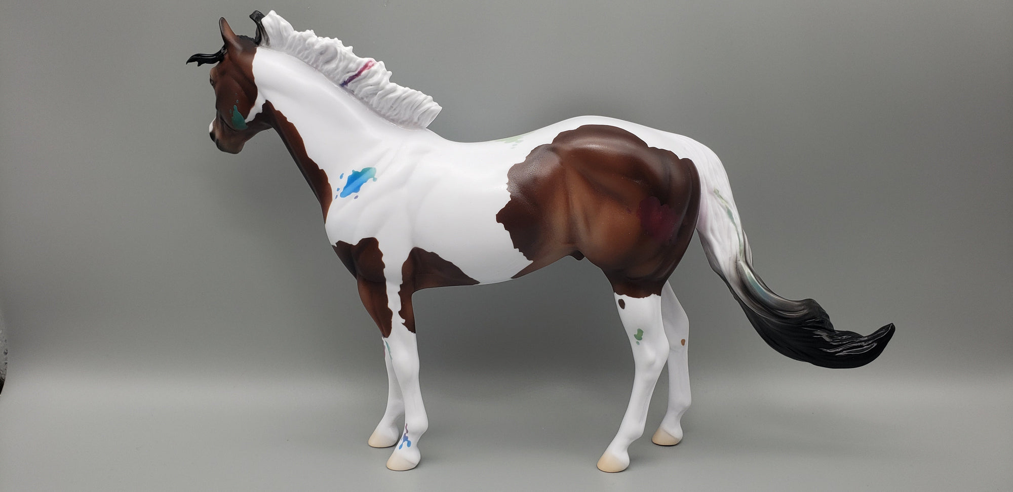 Kokomo Bay Tobiano Custom Ideal Stock Horse with Optional Paint Splashes by Ashley Palmer and Ellen Robbins AoTH23