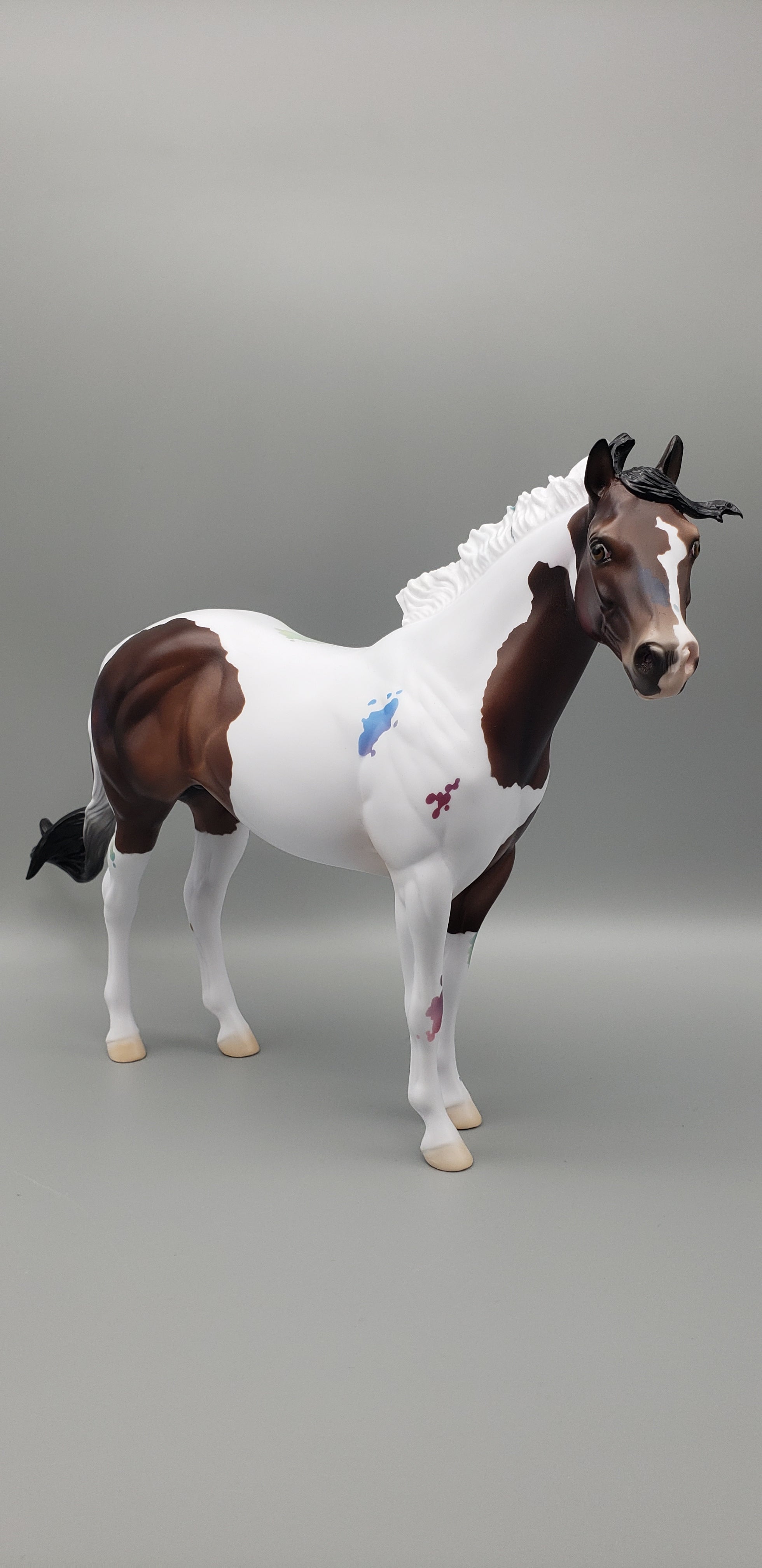 Kokomo Bay Tobiano Custom Ideal Stock Horse with Optional Paint Splashes by Ashley Palmer and Ellen Robbins AoTH23