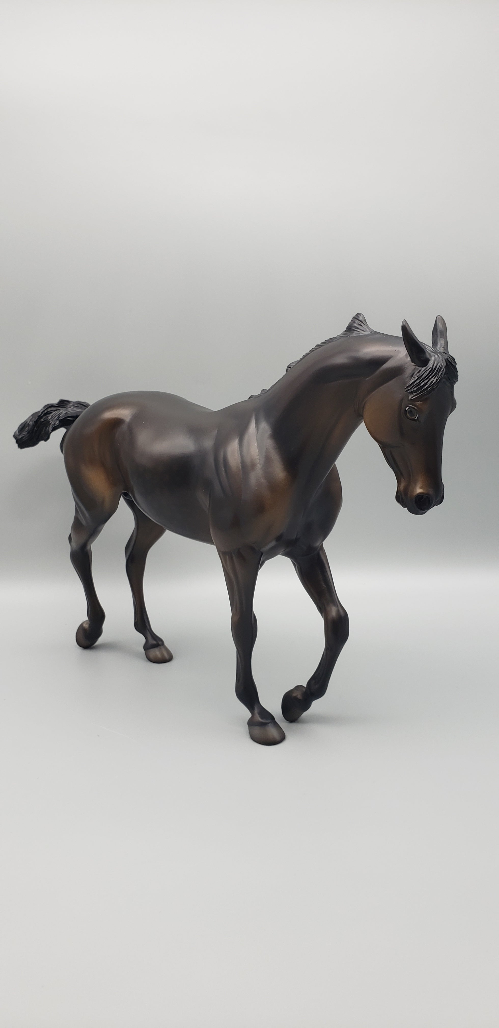 Slew Came Through Dapple Bay Custom Pinned Ear Thoroughbred By Dawn Quick AoTH23