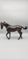 Slew Came Through Dapple Bay Custom Pinned Ear Thoroughbred By Dawn Quick AoTH23