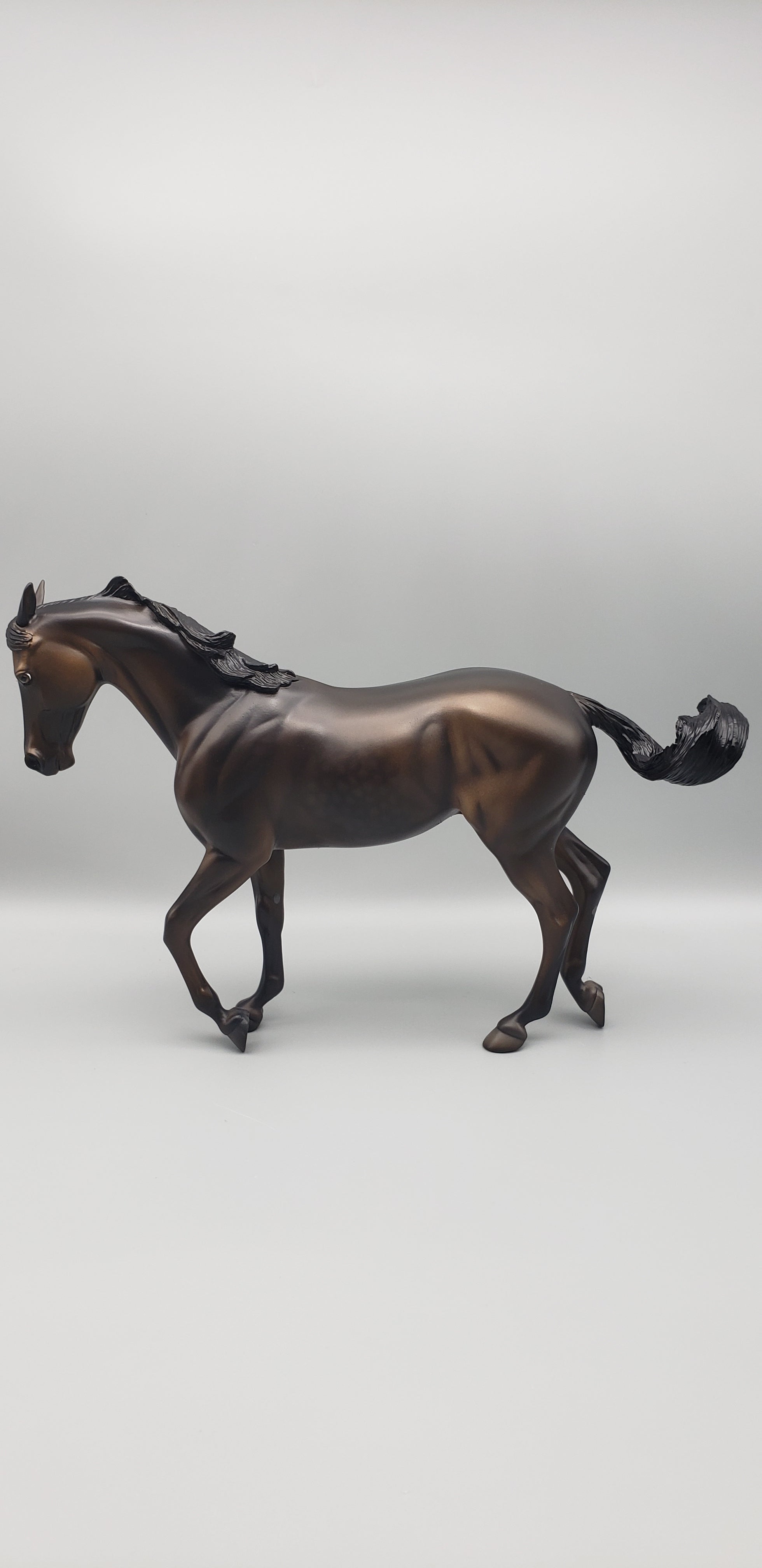 Slew Came Through Dapple Bay Custom Pinned Ear Thoroughbred By Dawn Quick AoTH23