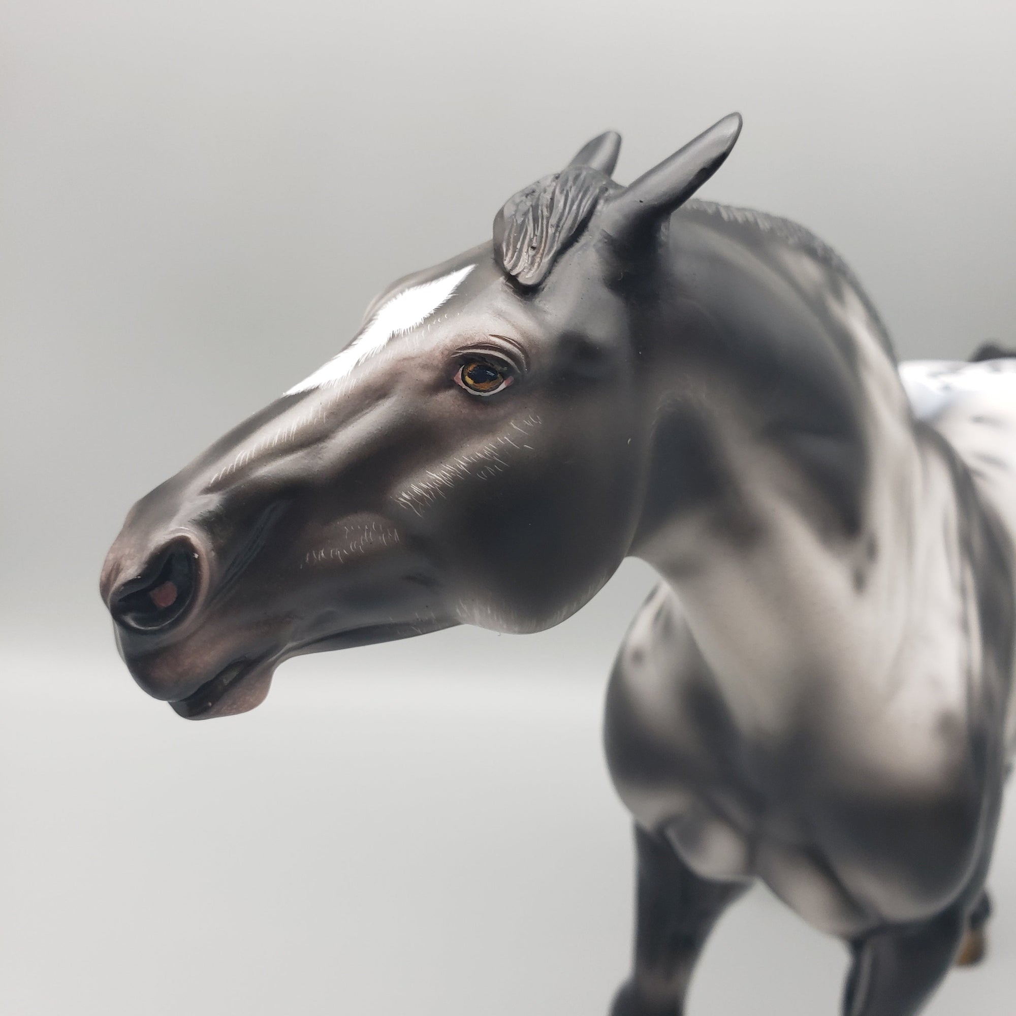 Witch Hazel OOAK Black Sabino Heavy Draft Kicking Mare By Ashley Palmer Equilocity Best Offers 7/15/23 EQ23