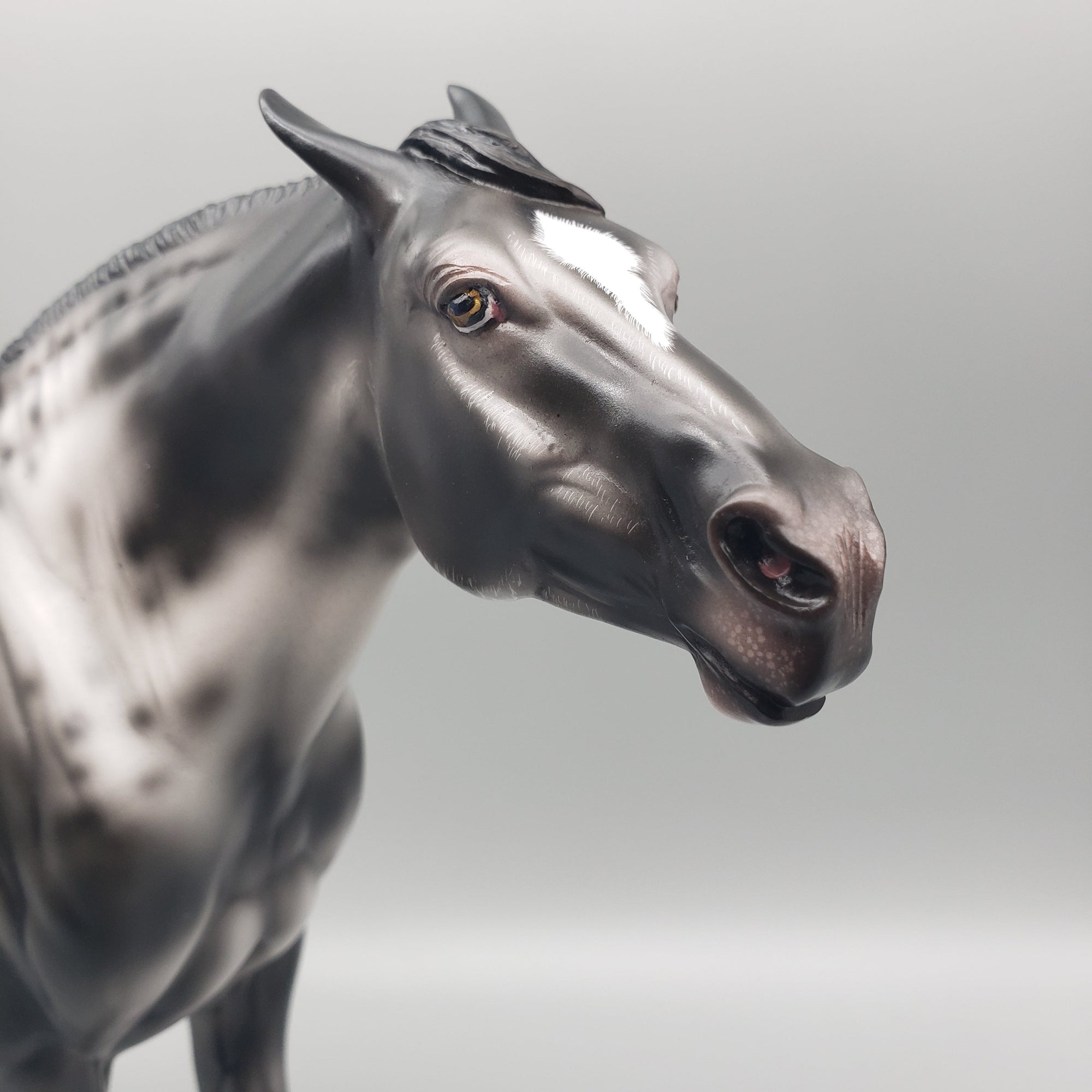 Witch Hazel OOAK Black Sabino Heavy Draft Kicking Mare By Ashley Palmer Equilocity Best Offers 7/15/23 EQ23