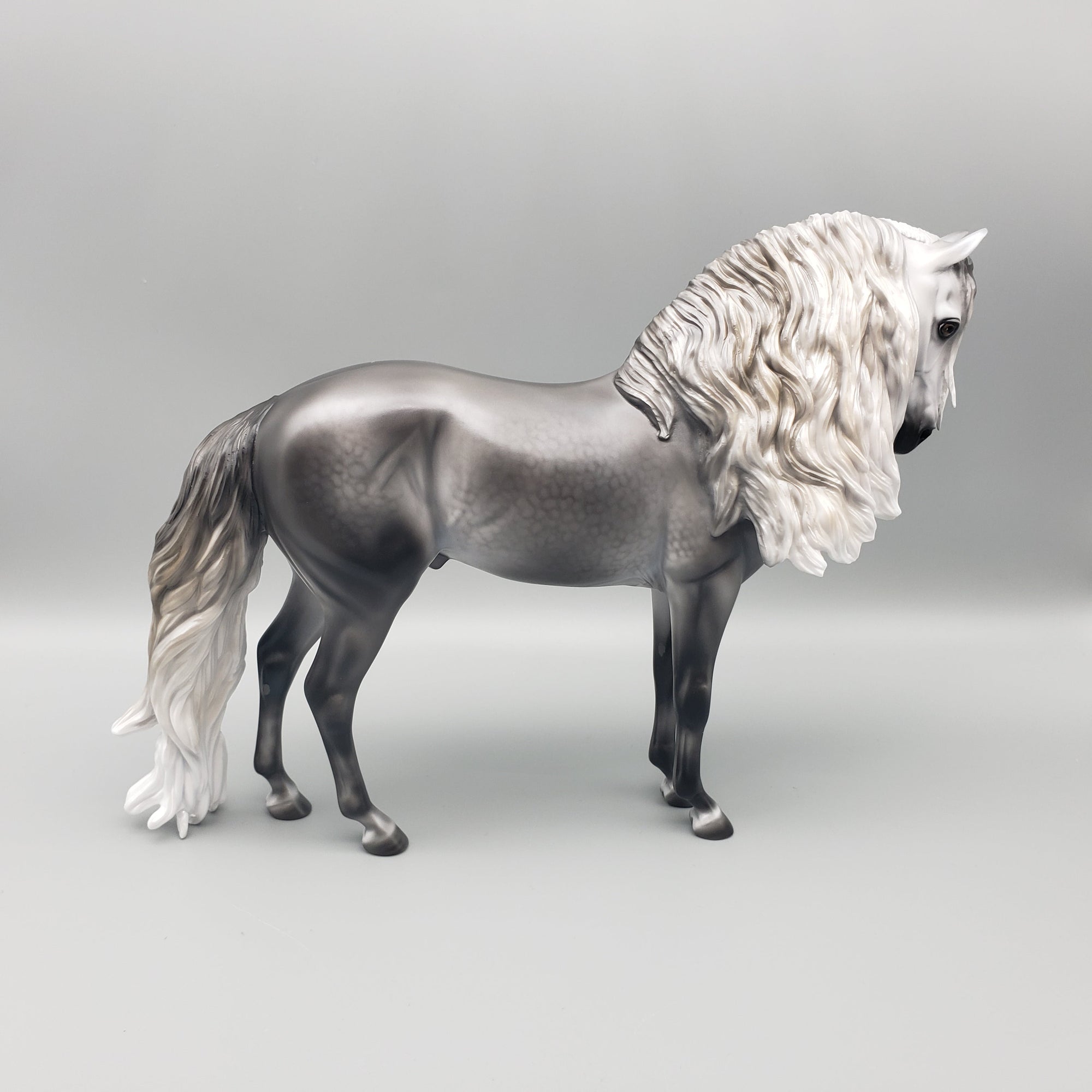 Cassius  OOAK Dappled Grey Andalusian By Carrie Keller Equilocity Best Offers 7/15/23 EQ23