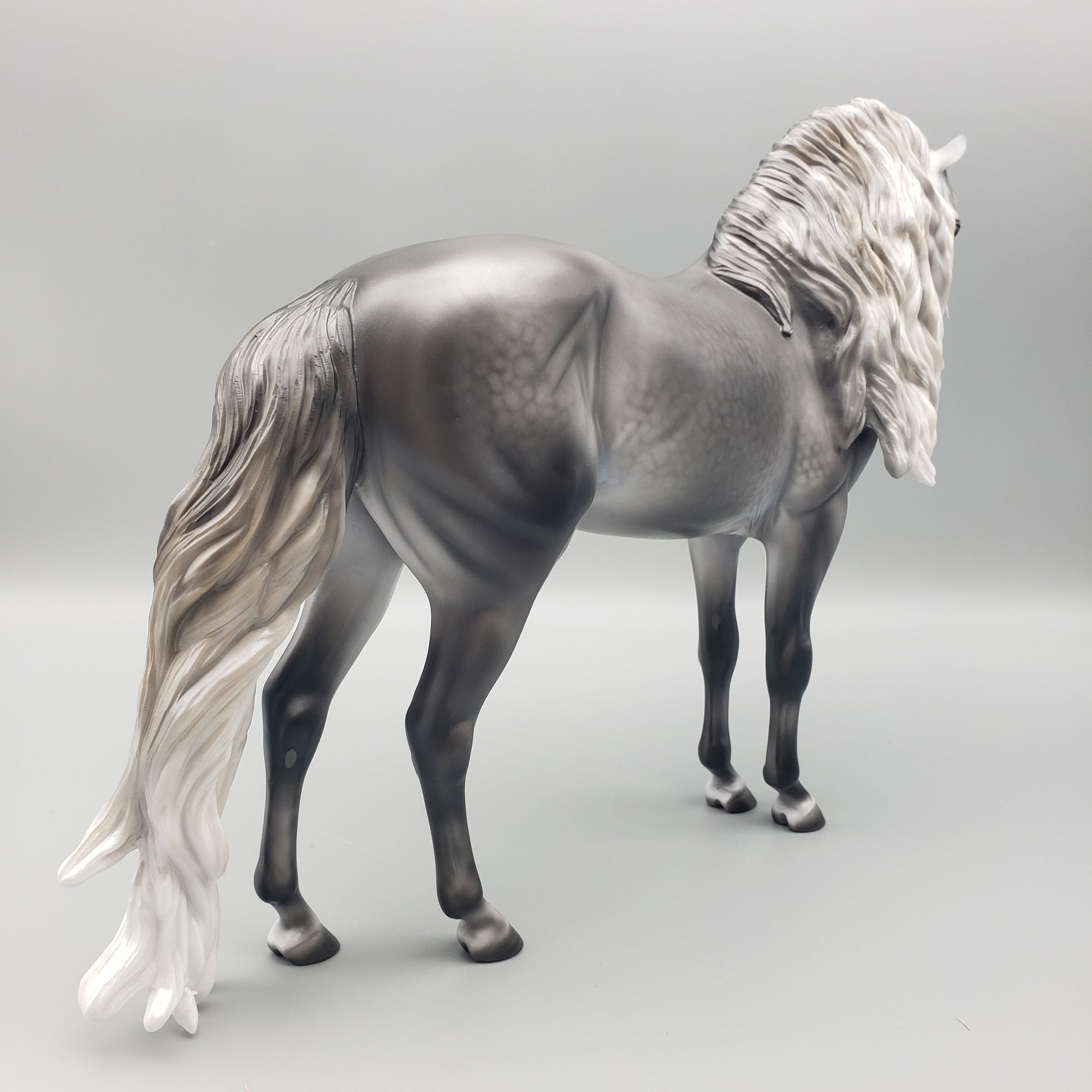 Cassius  OOAK Dappled Grey Andalusian By Carrie Keller Equilocity Best Offers 7/15/23 EQ23