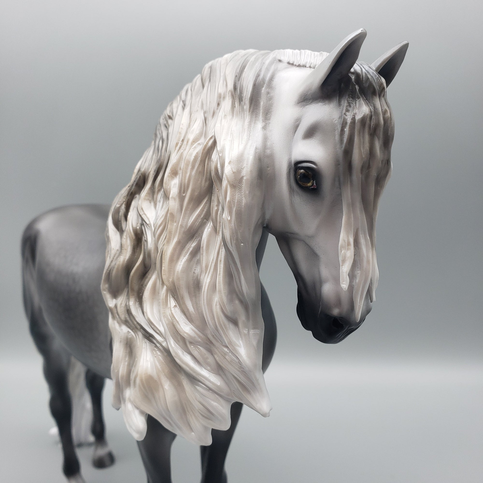 Cassius  OOAK Dappled Grey Andalusian By Carrie Keller Equilocity Best Offers 7/15/23 EQ23