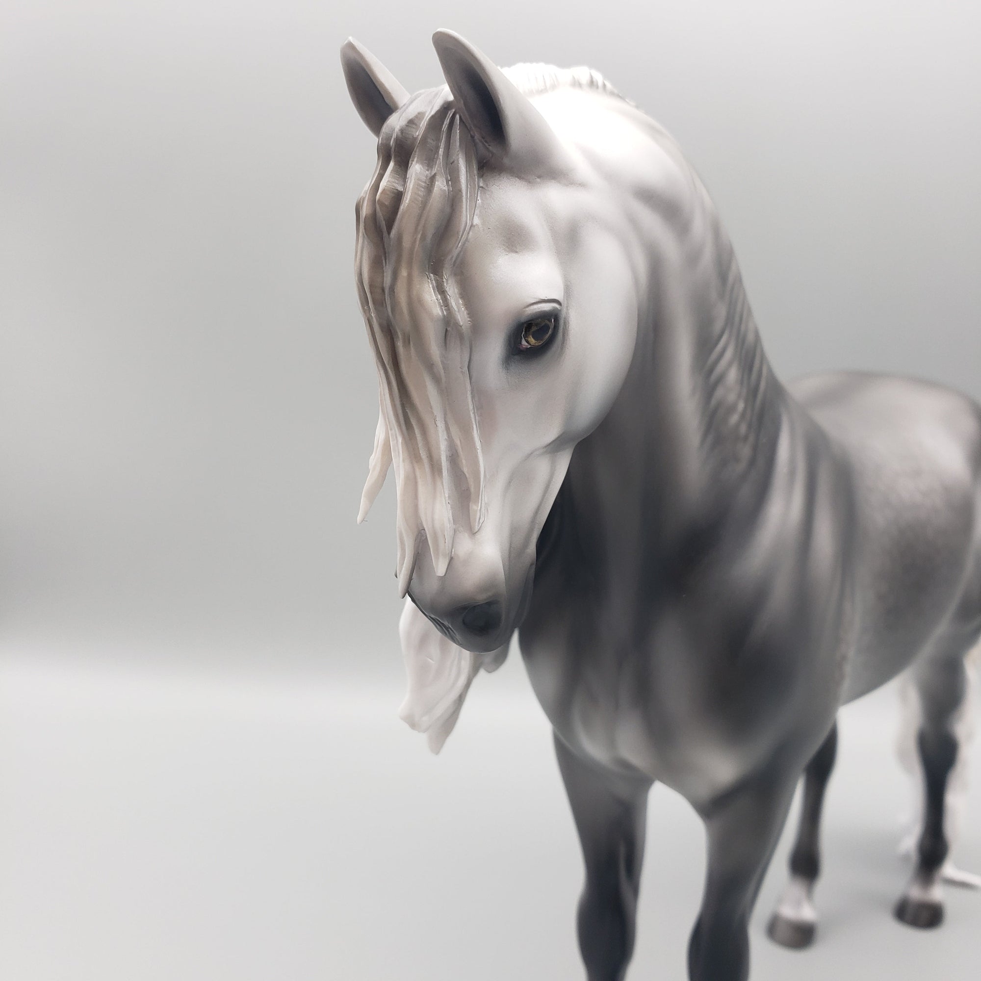 Cassius  OOAK Dappled Grey Andalusian By Carrie Keller Equilocity Best Offers 7/15/23 EQ23