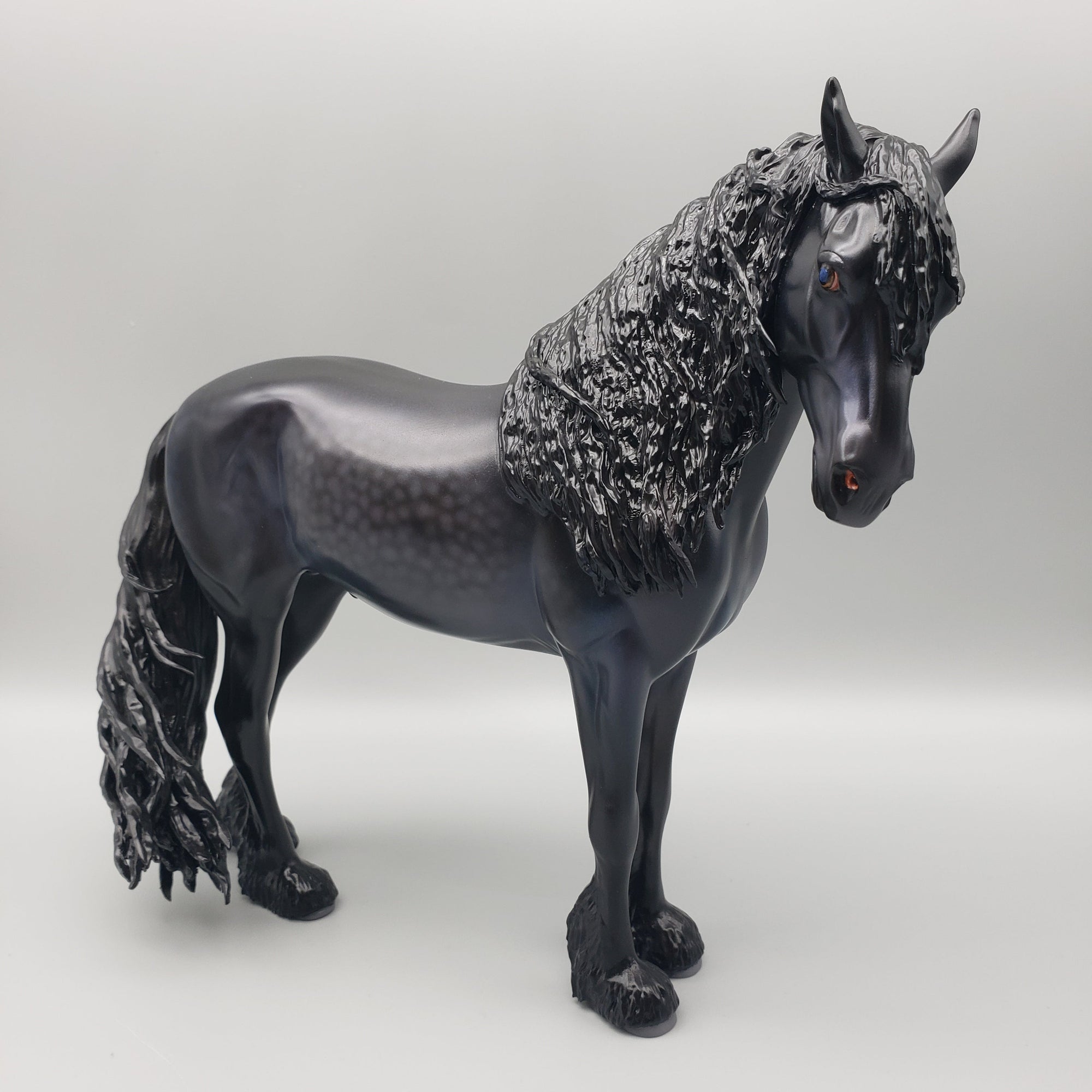 Kahalari - Dapple Black Friesian Andalusian By Caroline Boydston Best Offers 7/24/23