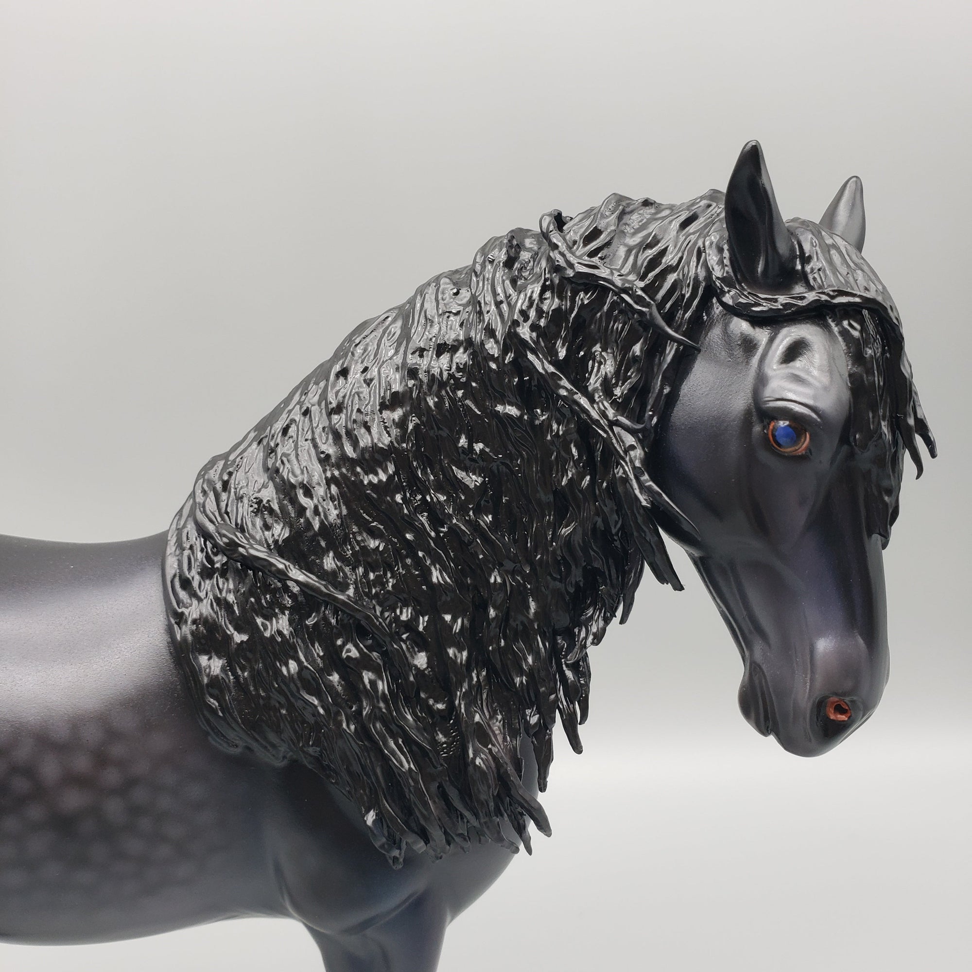 Kahalari - Dapple Black Friesian Andalusian By Caroline Boydston Best Offers 7/24/23