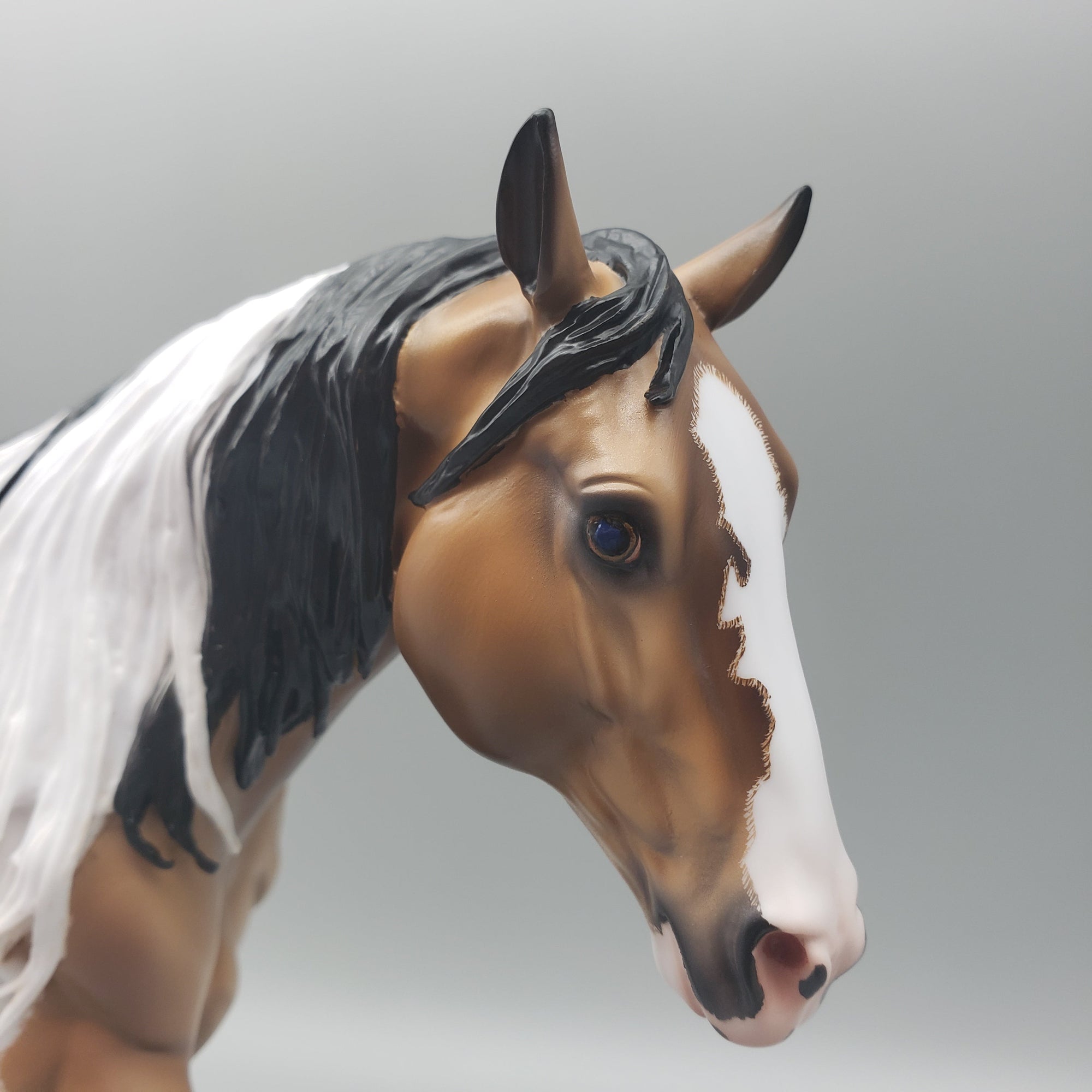 Gobi OOAK Dappled Buckskin Tobiano Running Stock Horse By Caroline Boydston Best Offers 7/31/23