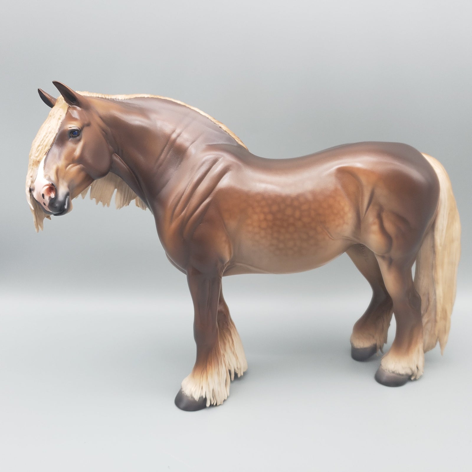 Oleander OOAK Dappled Sorrel Heavy Draft with Feathers By Caroline Boydston Best Offers 7/31/23