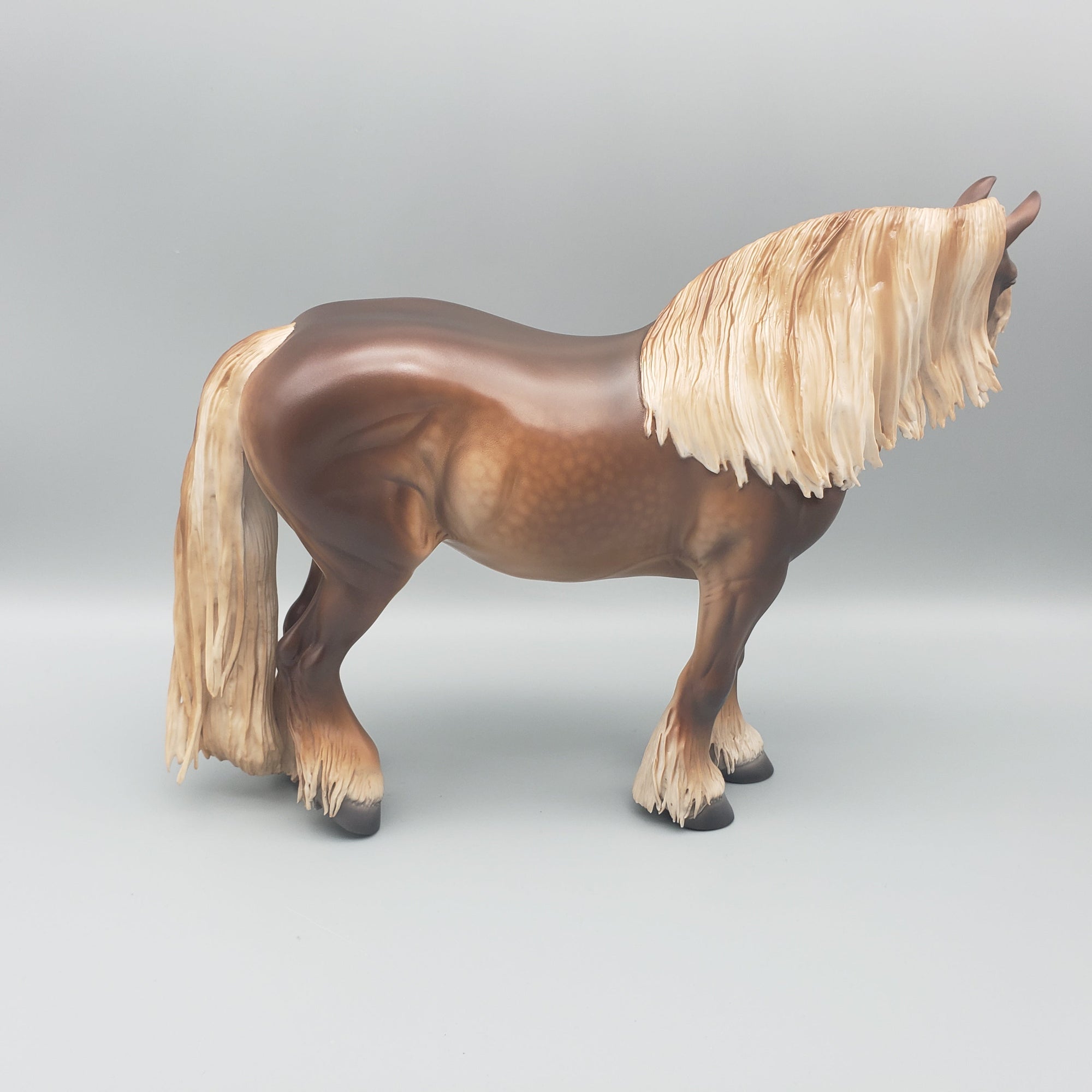 Oleander OOAK Dappled Sorrel Heavy Draft with Feathers By Caroline Boydston Best Offers 7/31/23