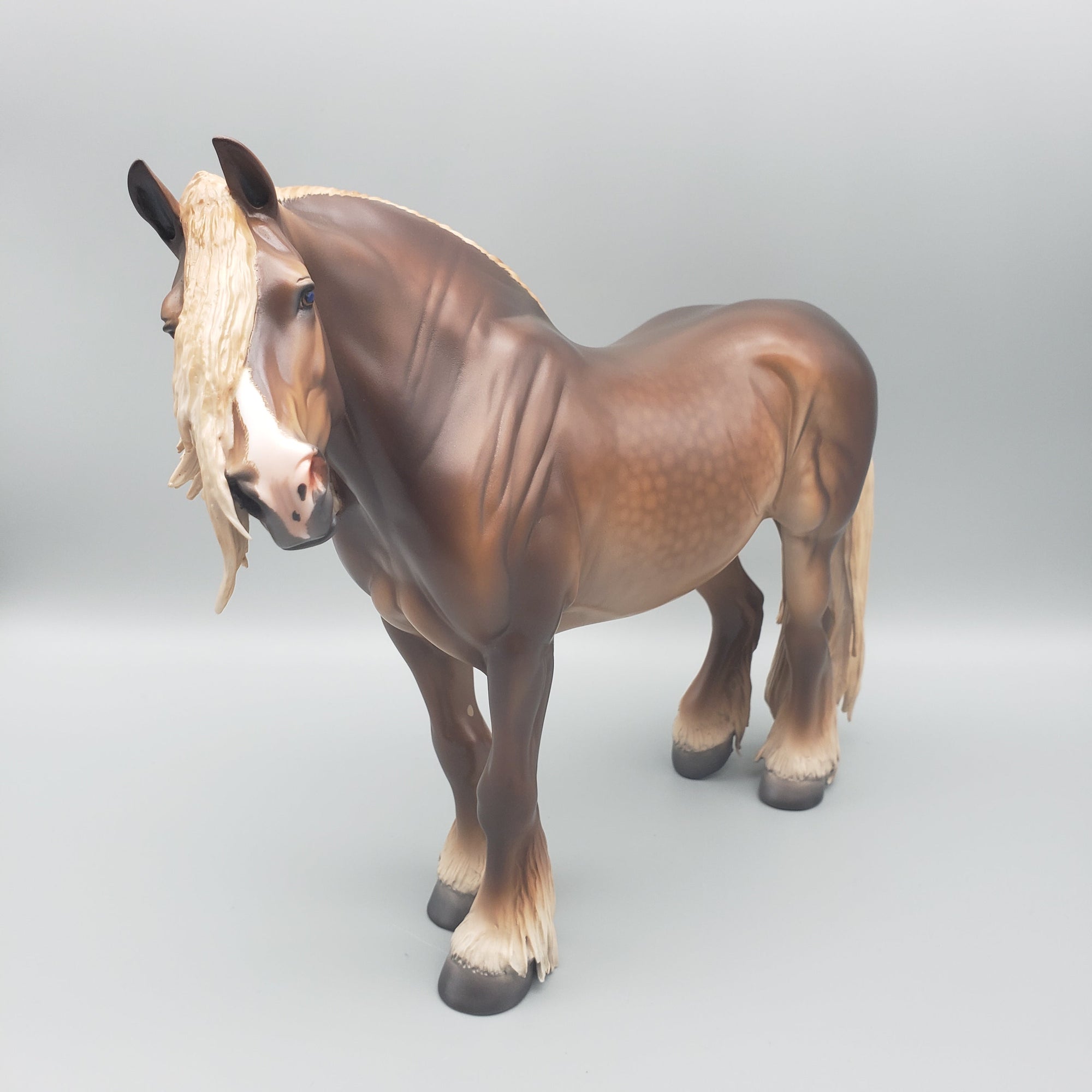 Oleander OOAK Dappled Sorrel Heavy Draft with Feathers By Caroline Boydston Best Offers 7/31/23