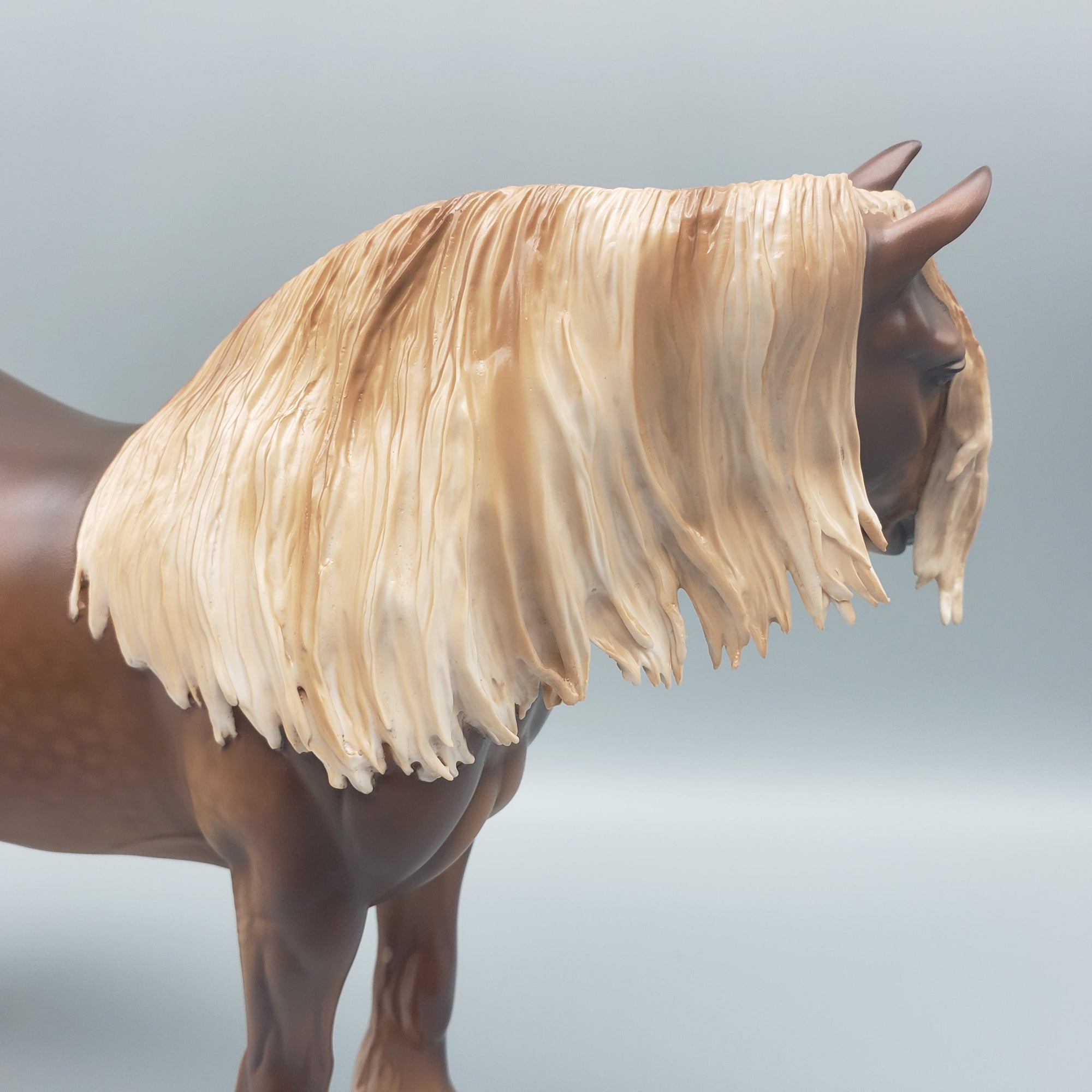 Oleander OOAK Dappled Sorrel Heavy Draft with Feathers By Caroline Boydston Best Offers 7/31/23