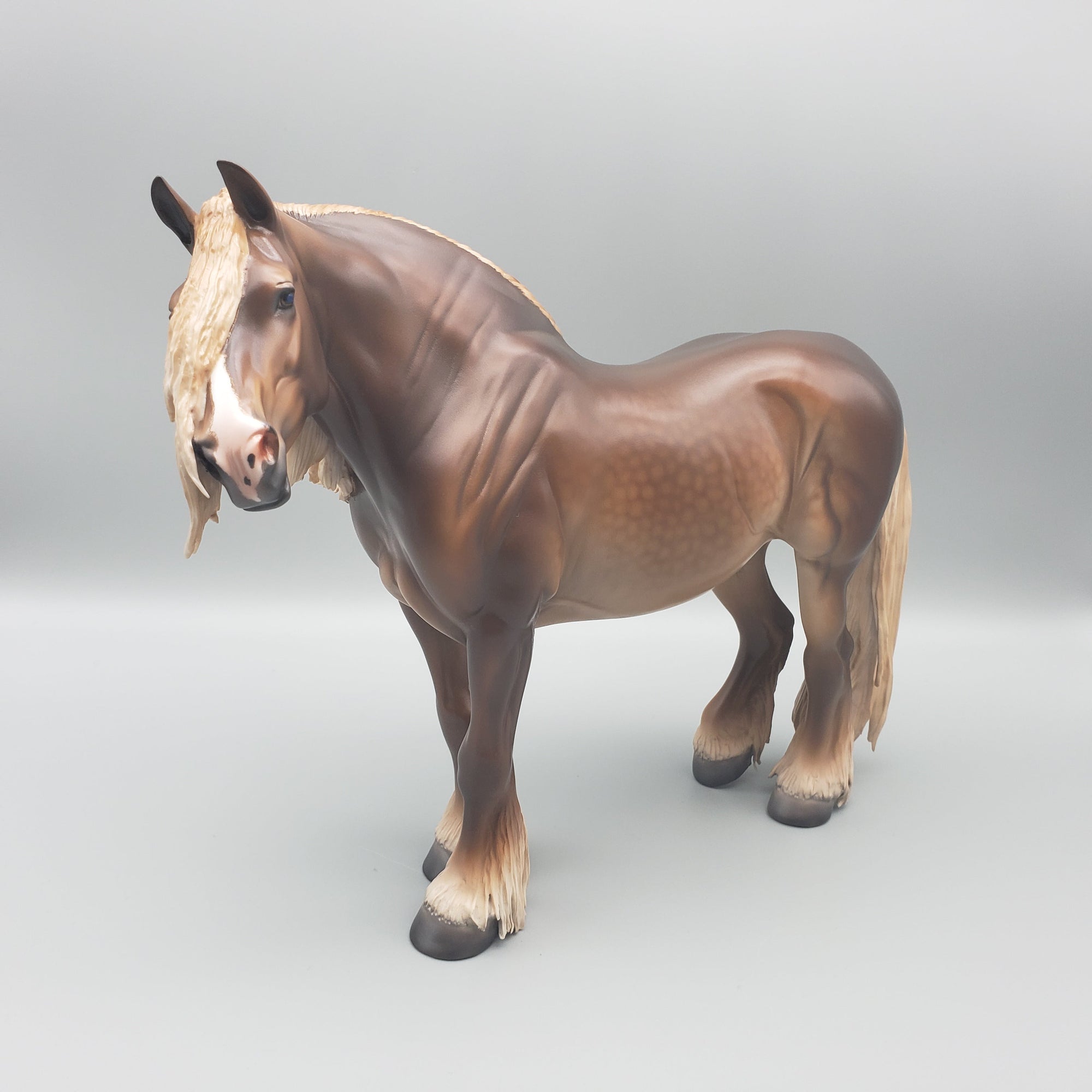 Oleander OOAK Dappled Sorrel Heavy Draft with Feathers By Caroline Boydston Best Offers 7/31/23