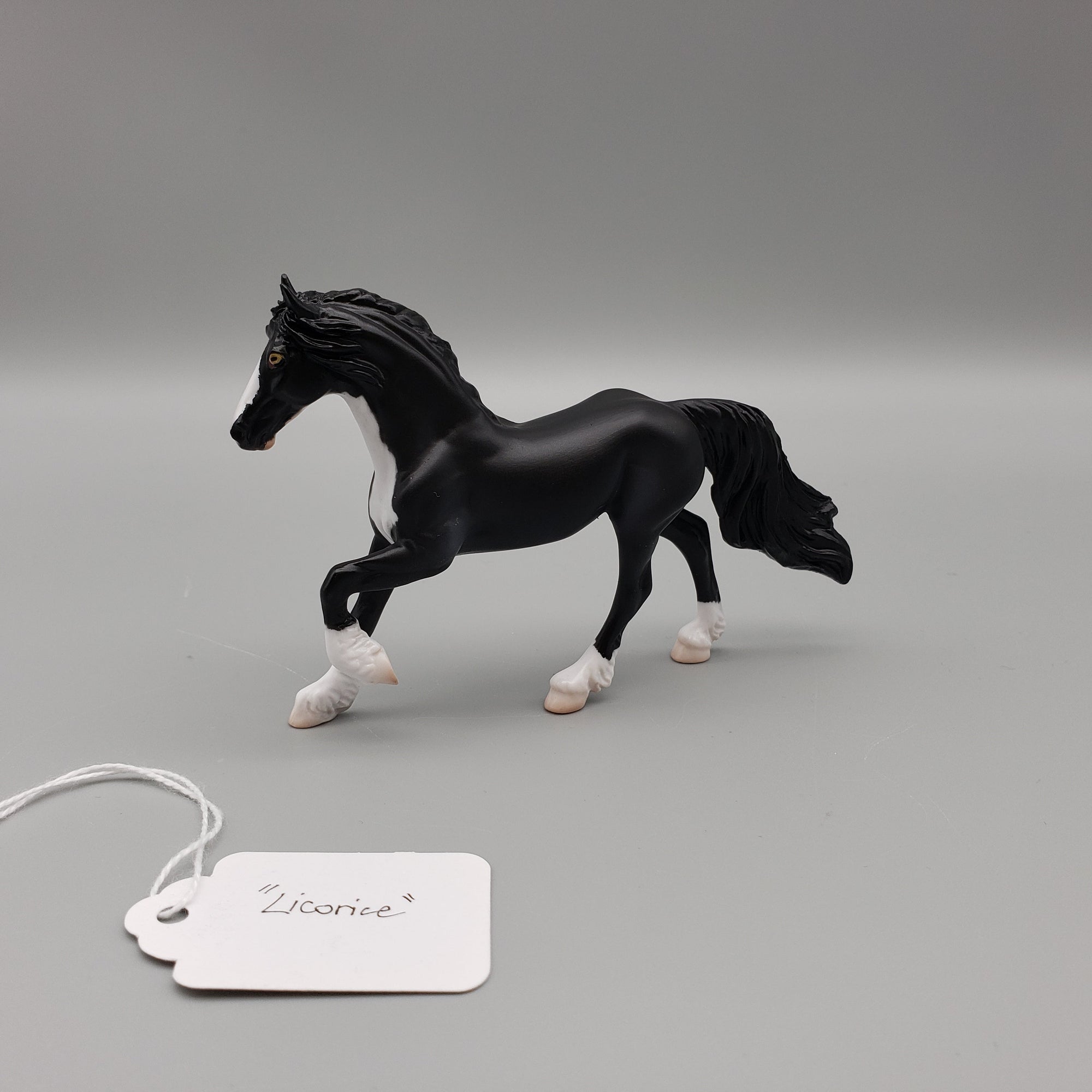 Licorice OOAK International Cat Day Friesian Chip By Angela Marleau