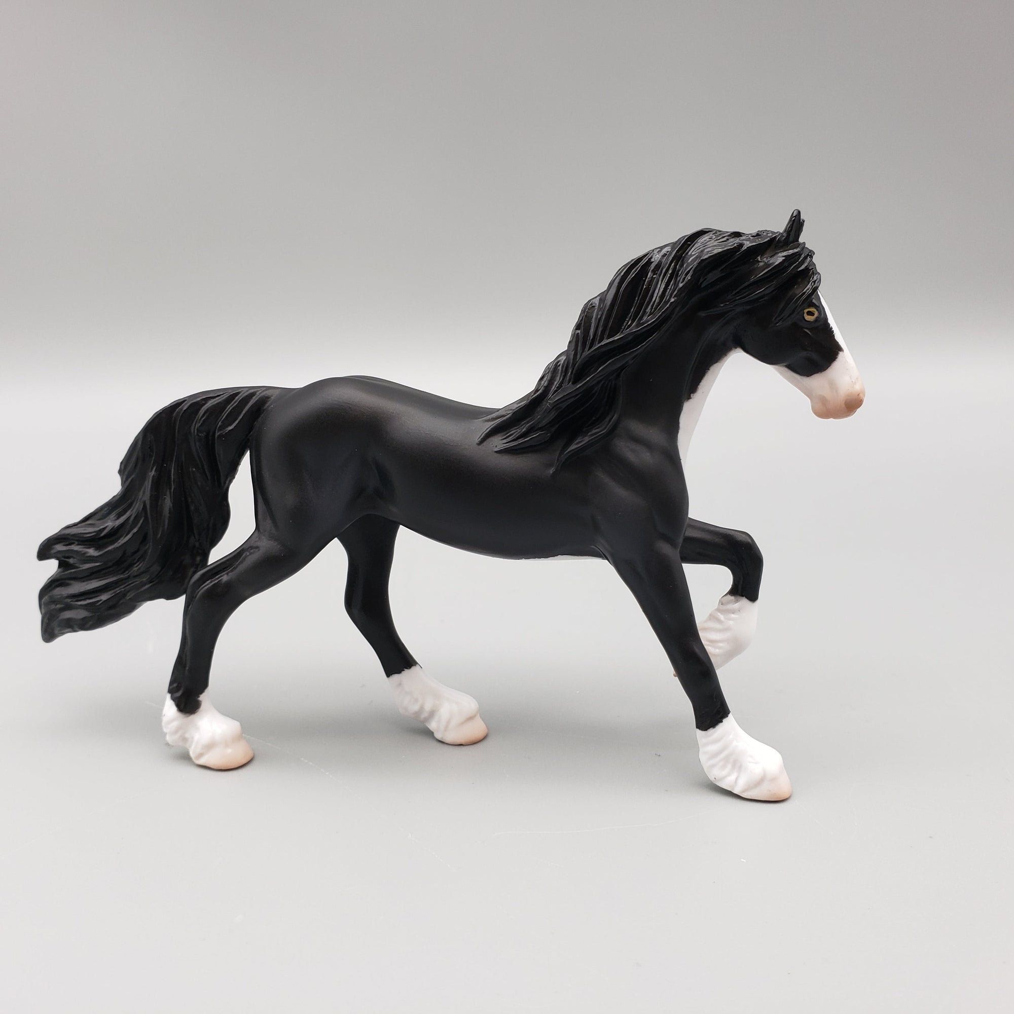 Licorice OOAK International Cat Day Friesian Chip By Angela Marleau