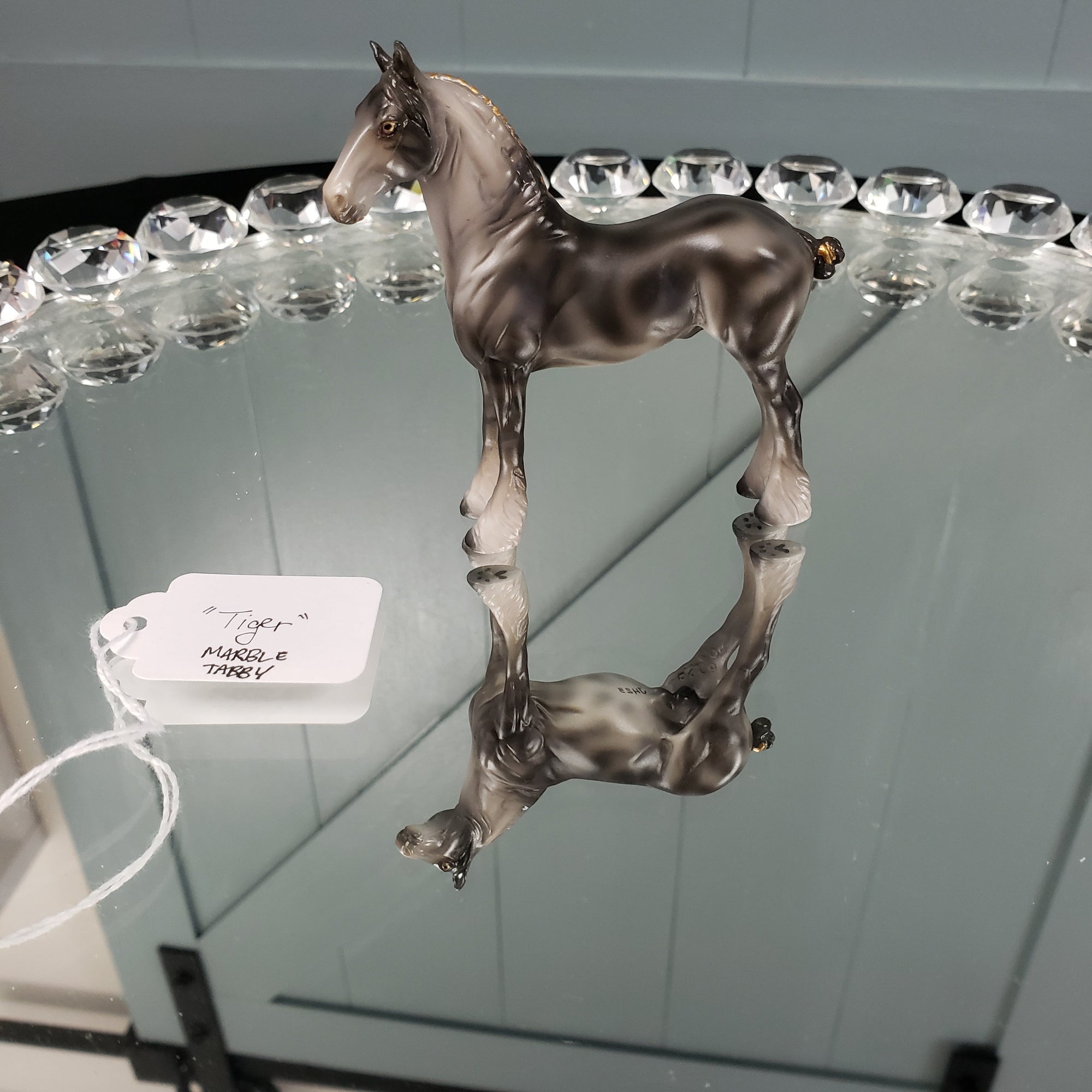 Tiger OOAK International Cat Day Marble Tabby Cat Draft Chip By Jess Hamill