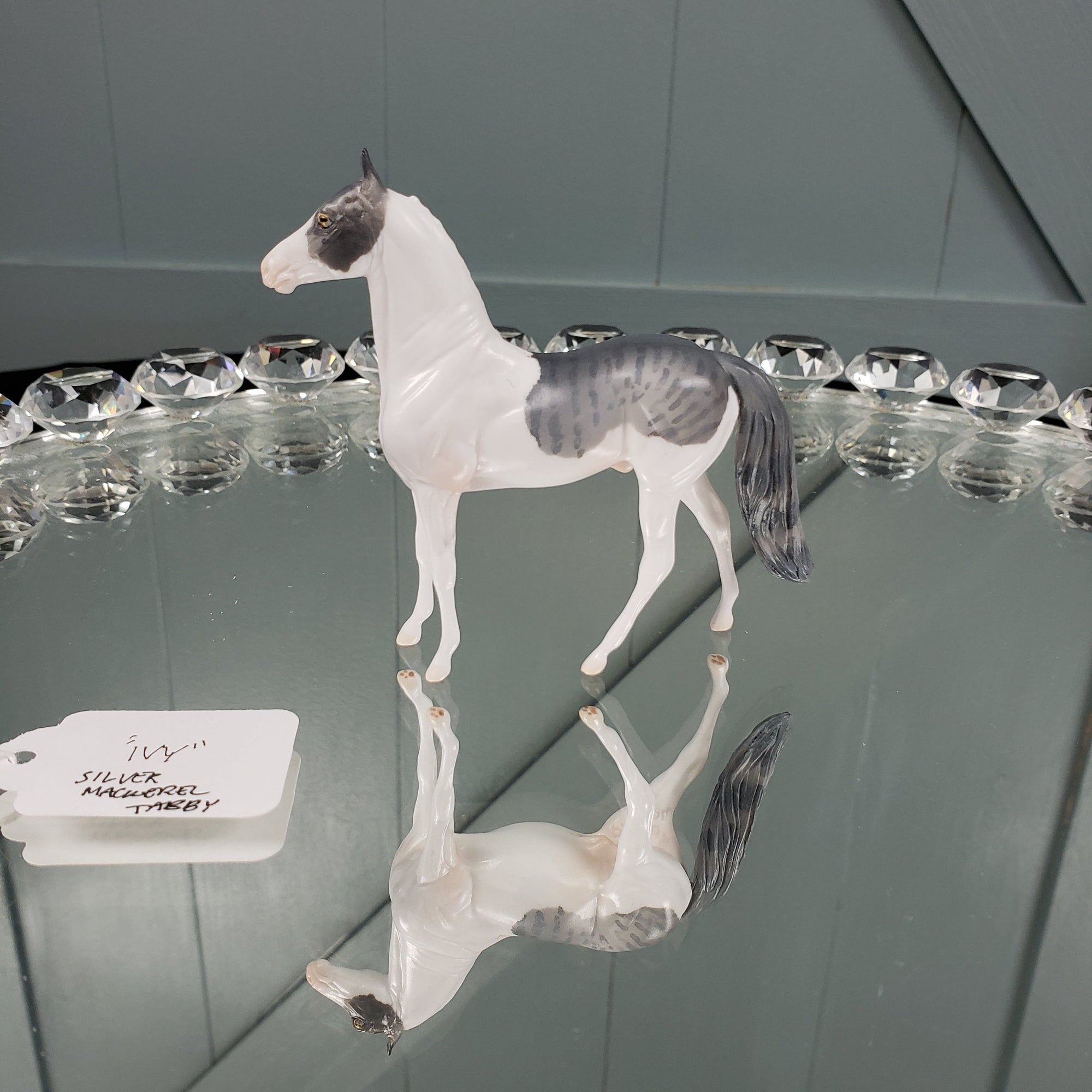 Ivy OOAK International Cat Day Silver Mackerel Tabby Cat Morgan Chip By Jess Hamill