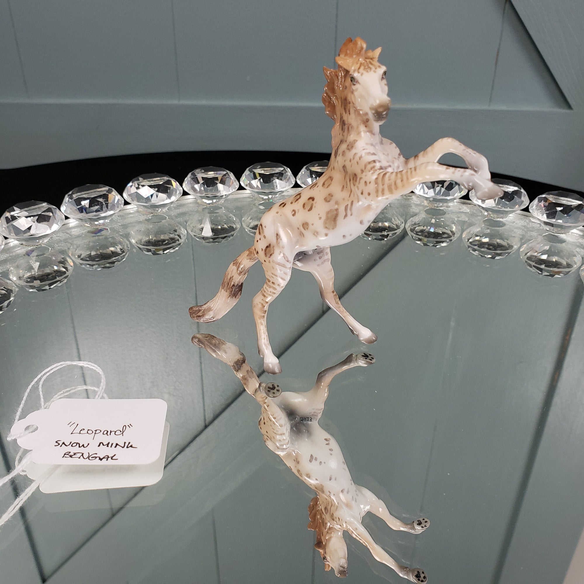 Leopard OOAK International Cat Day Rearing Chip By Jess Hamill