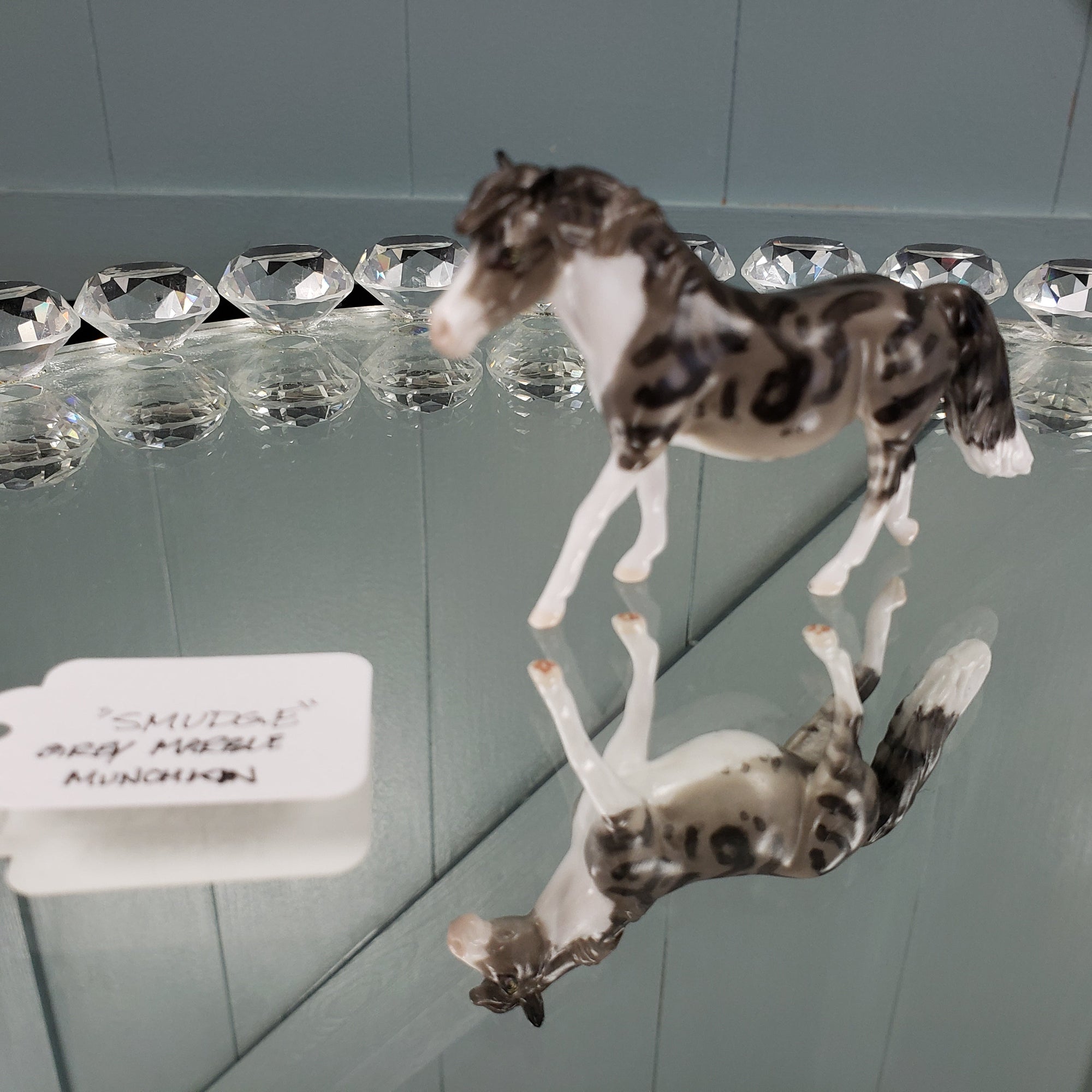 Smudge OOAK International Cat Day Grey Marble Munchkin Cat Pony Chip By Jess Hamill